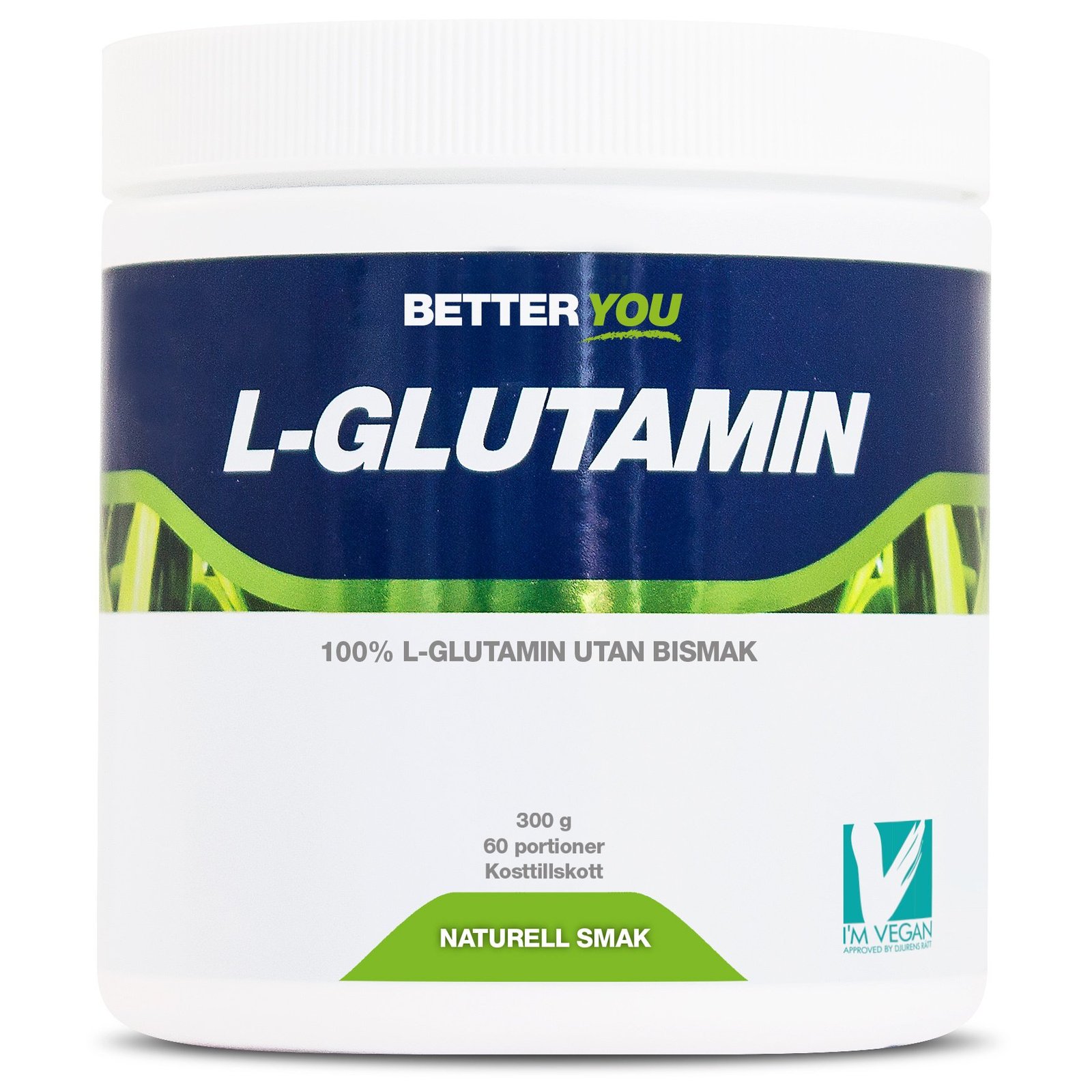 Better You Naturligt L-Glutamin Naturell 300 g