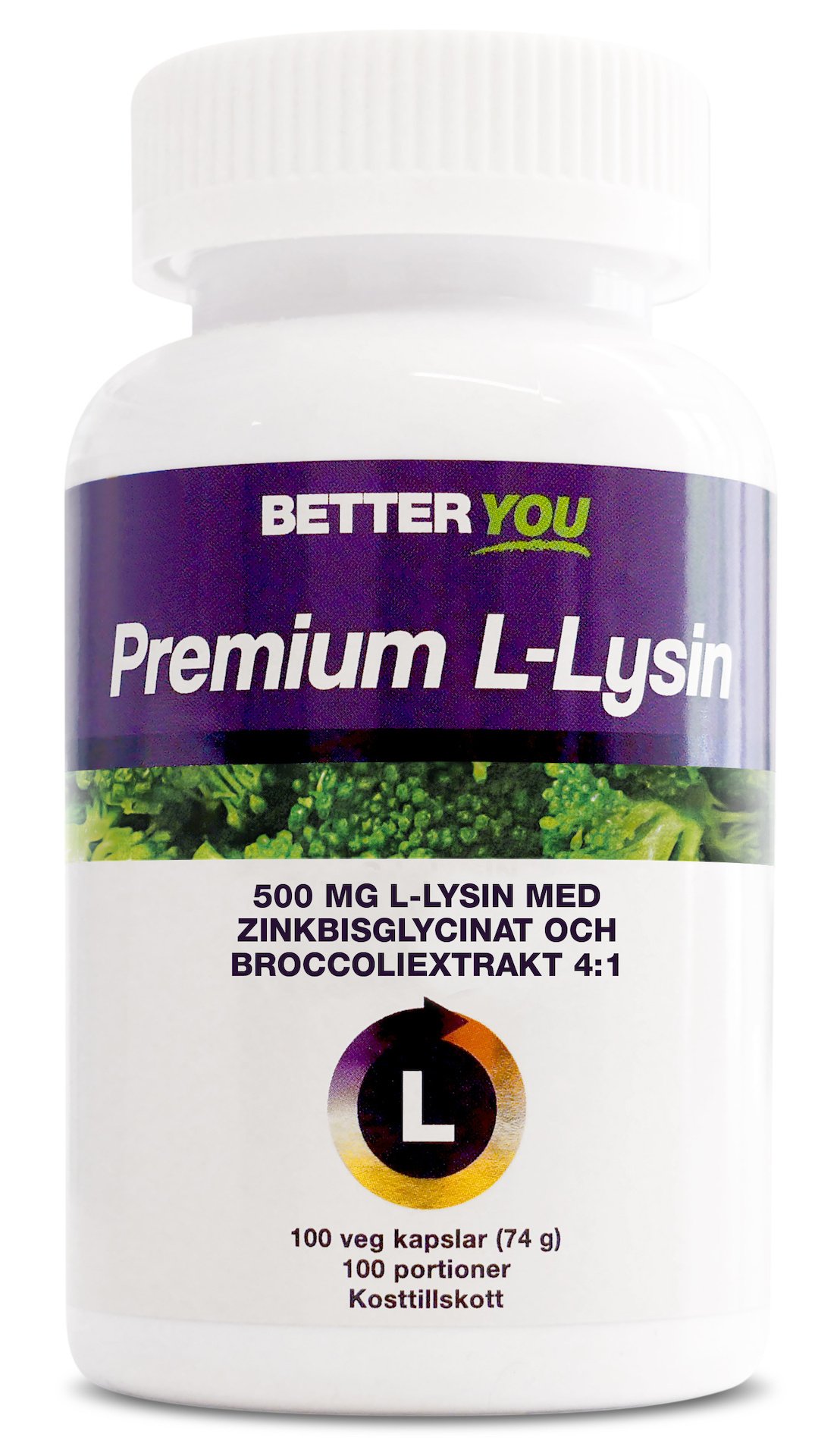 Better You Premium L-Lysin 100 kapslar