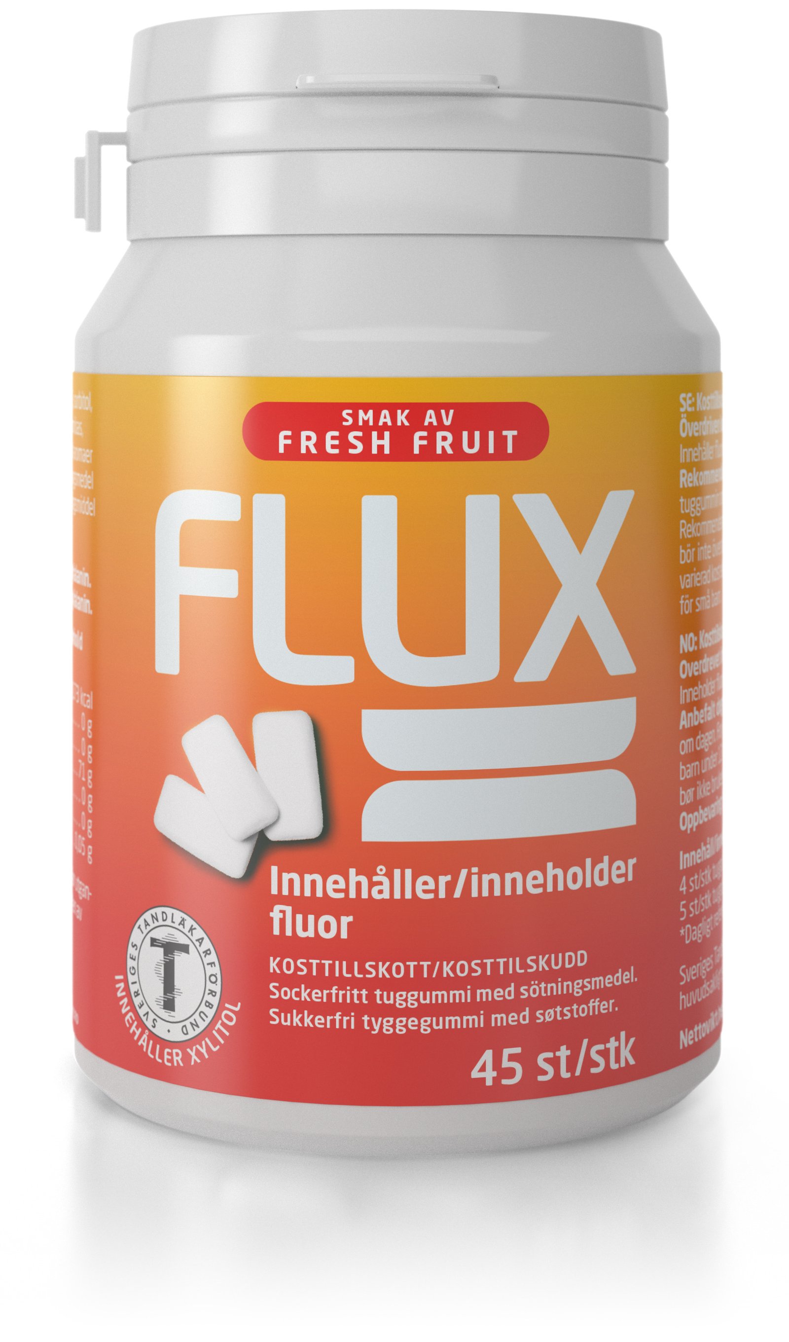Flux Fresh Fruit Tuggummi Burk 1 x 45 st