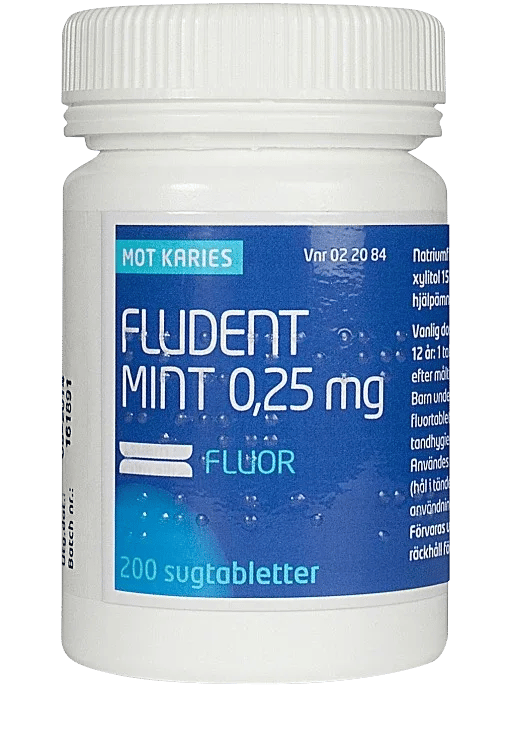 Fludent Sugtablett Mint 0.25 Mg