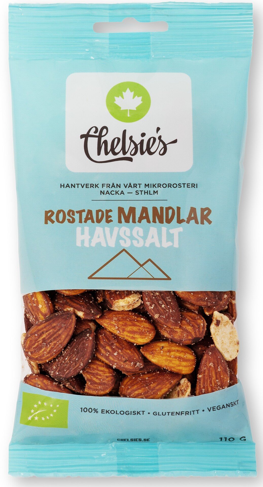 Chelsie's Rostade Mandlar Havssalt 110 g