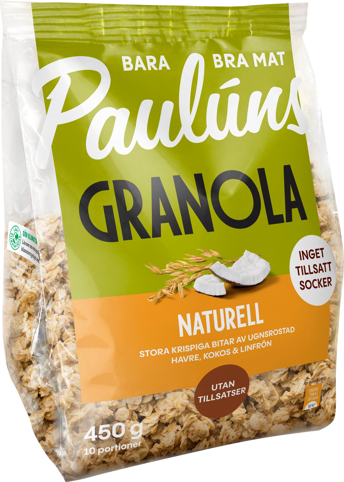 Paulúns Granola Naturell 450g