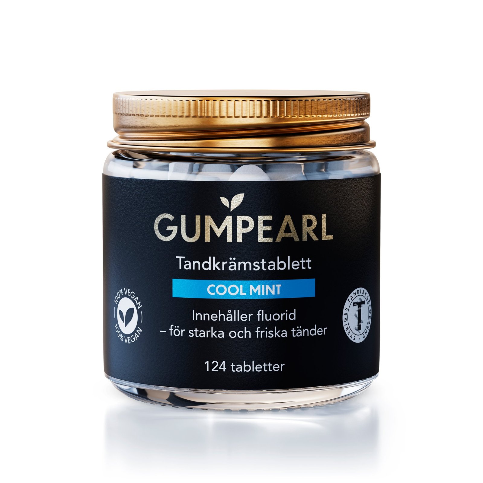 GUMPEARL Cool Mint Tandkrämstablett 124 st