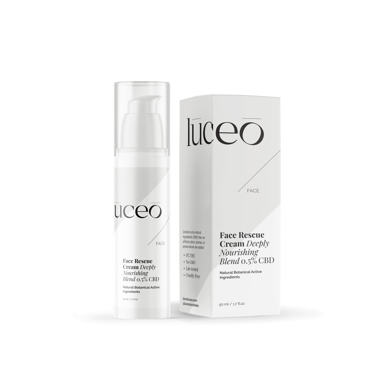 LUCEO Face Rescue Cream - Unisex Day Cream 50 ml