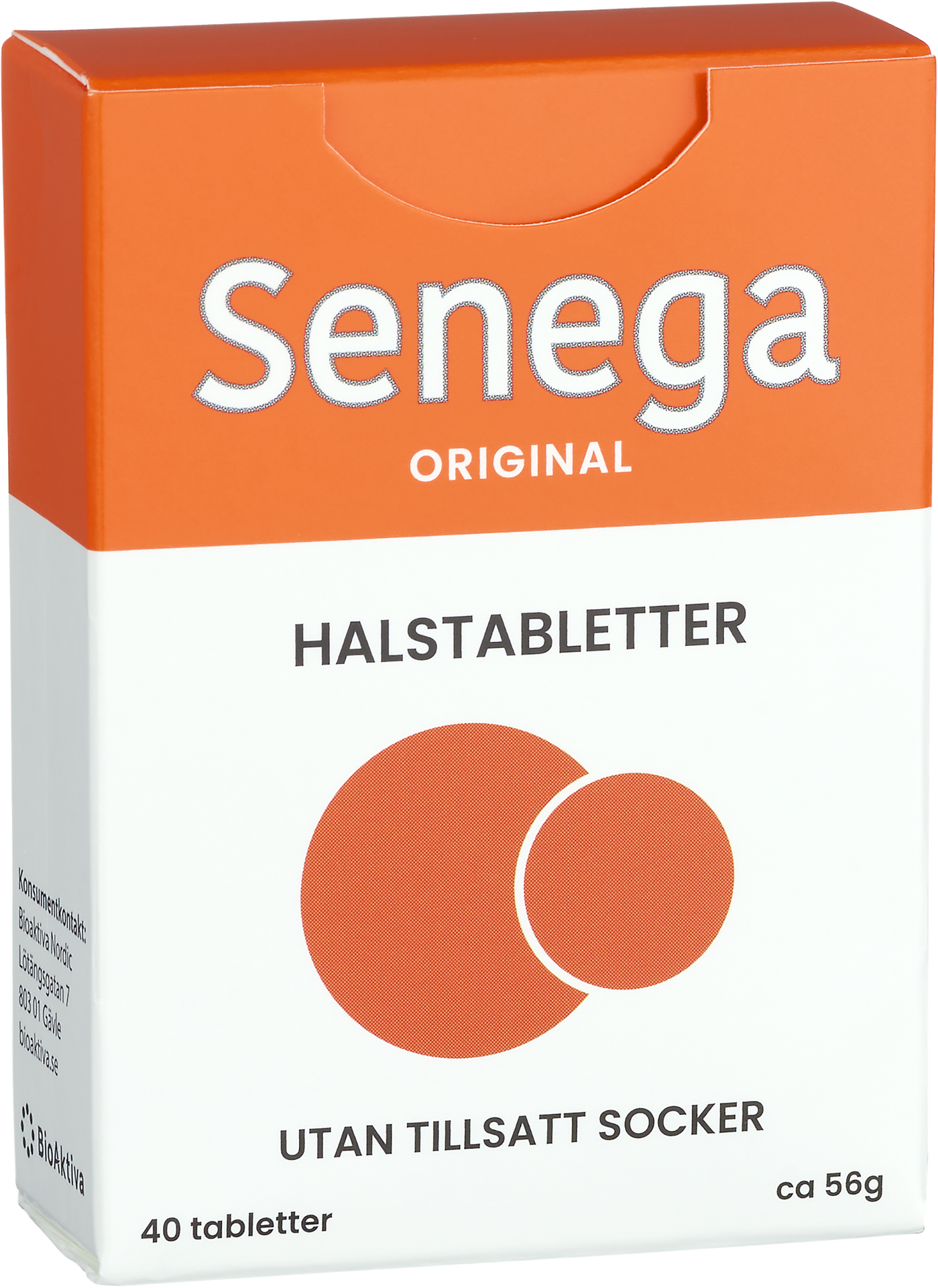 Senega Halstabletter 40 st