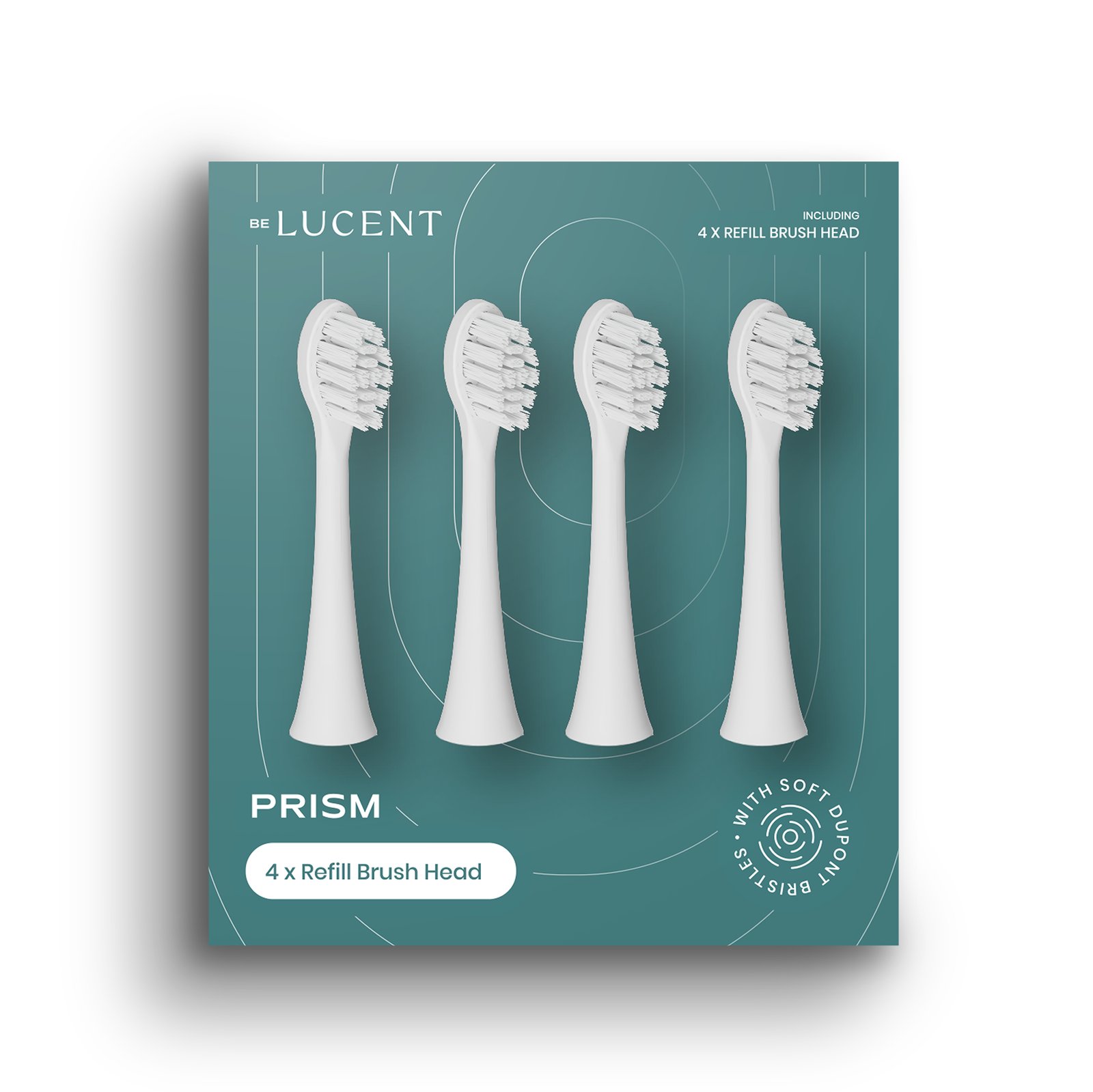Be Lucent Prism Tandborsthuvuden 4 st