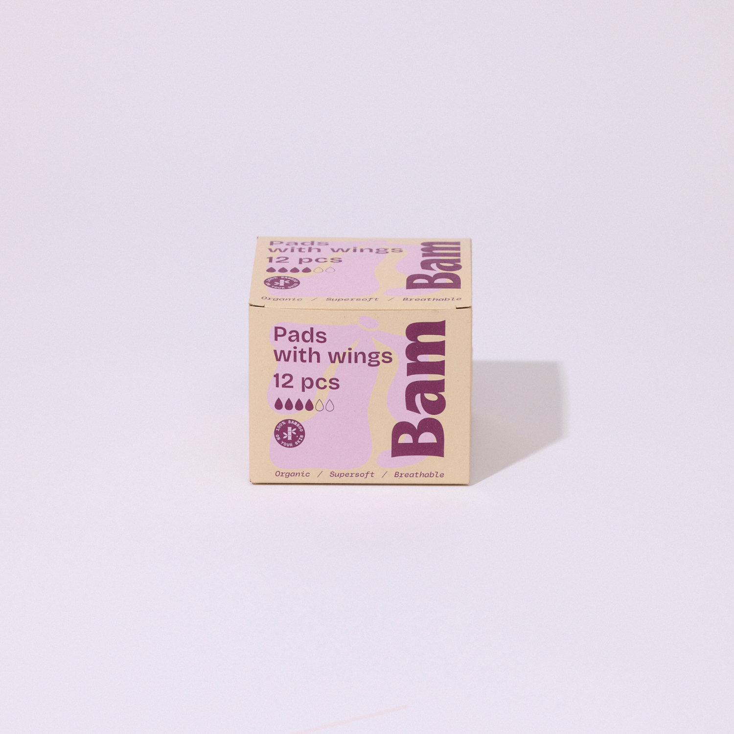 BAM Organic Bamboo Period Pads 12-pack