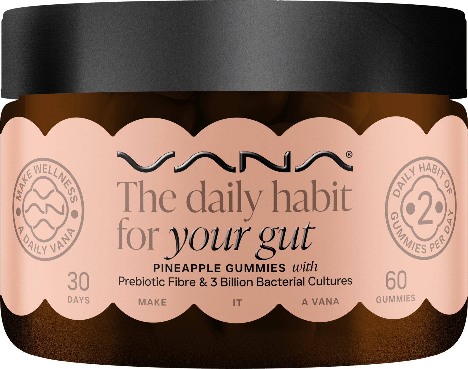 VANA Gut - Prebiotika, Probiotika 60 gummies