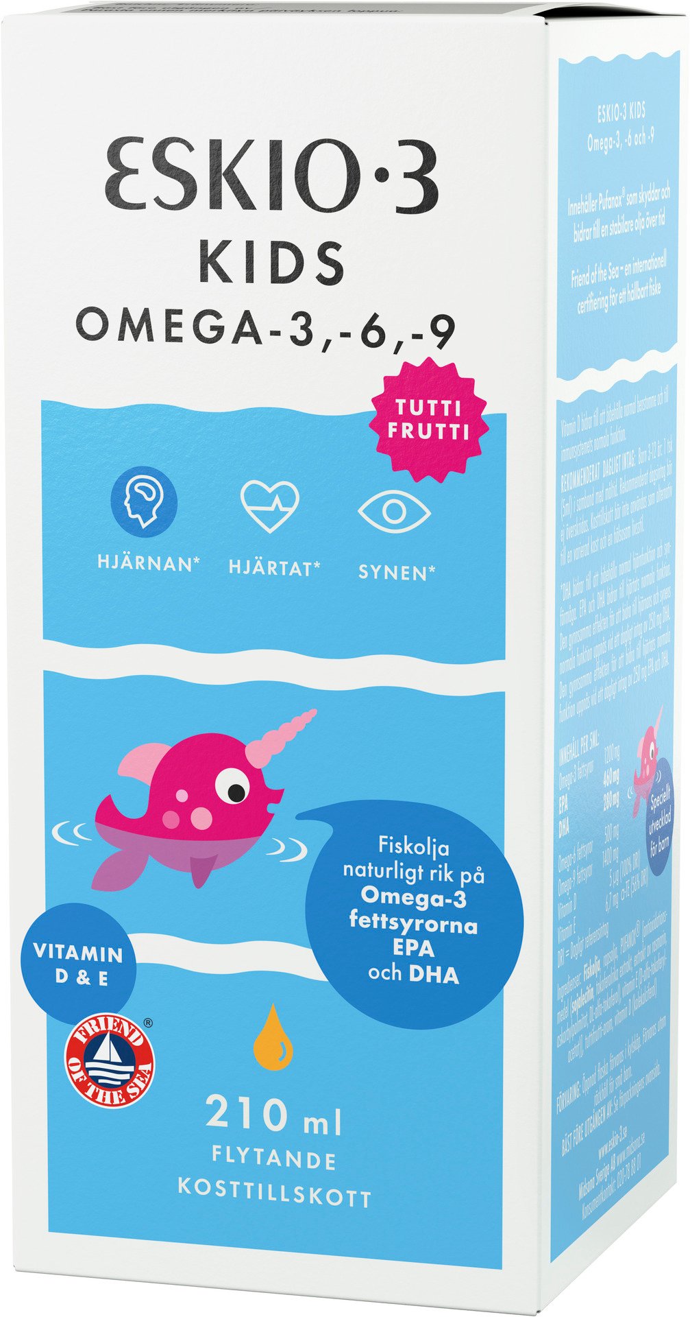 Eskio-3 Kids Omega-3, 6 & 9 Flytande 210 ml