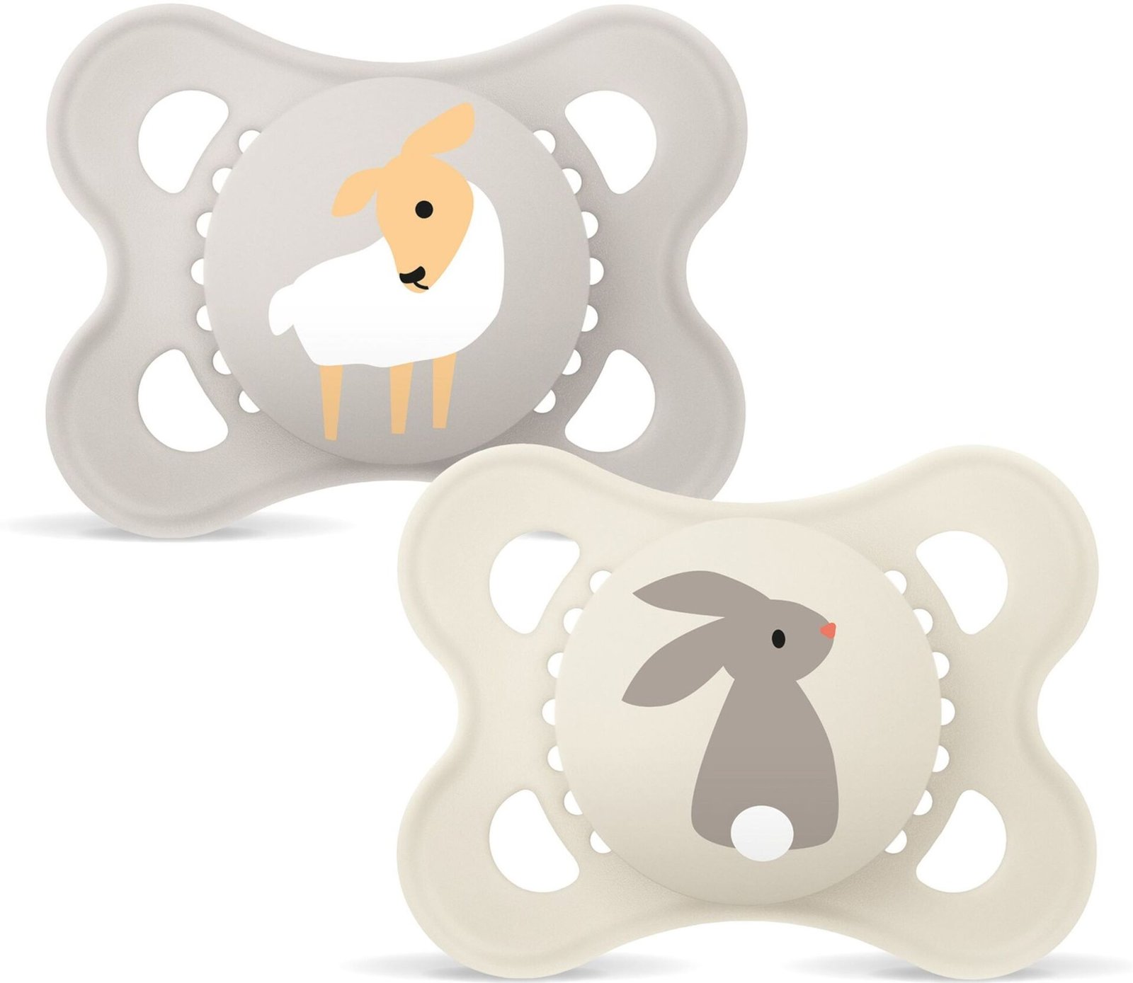 MAM Original Nappar 0-6 Månader Silikon 2 st - Olika färger