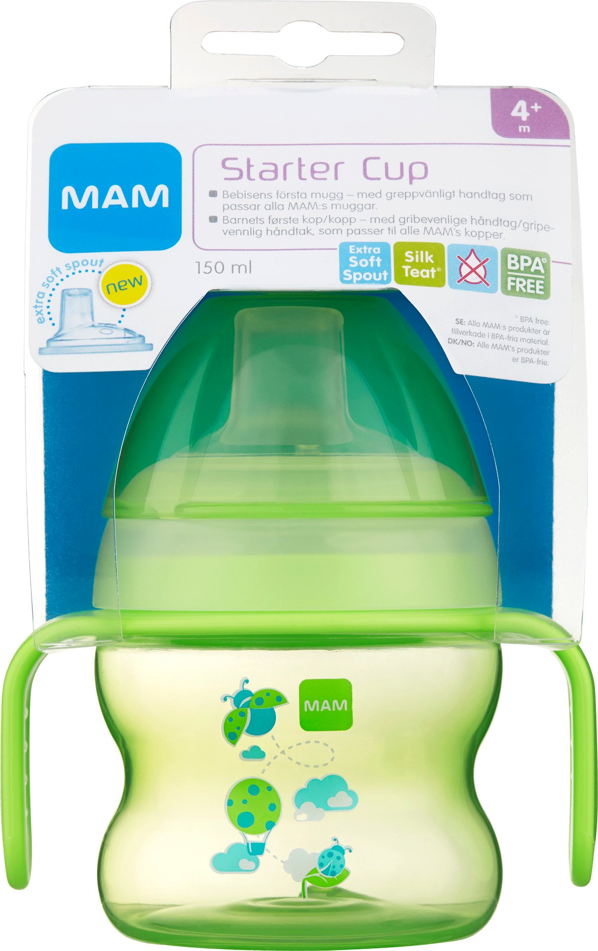 MAM Starter Cup +4 Månader 150 ml - Olika färger
