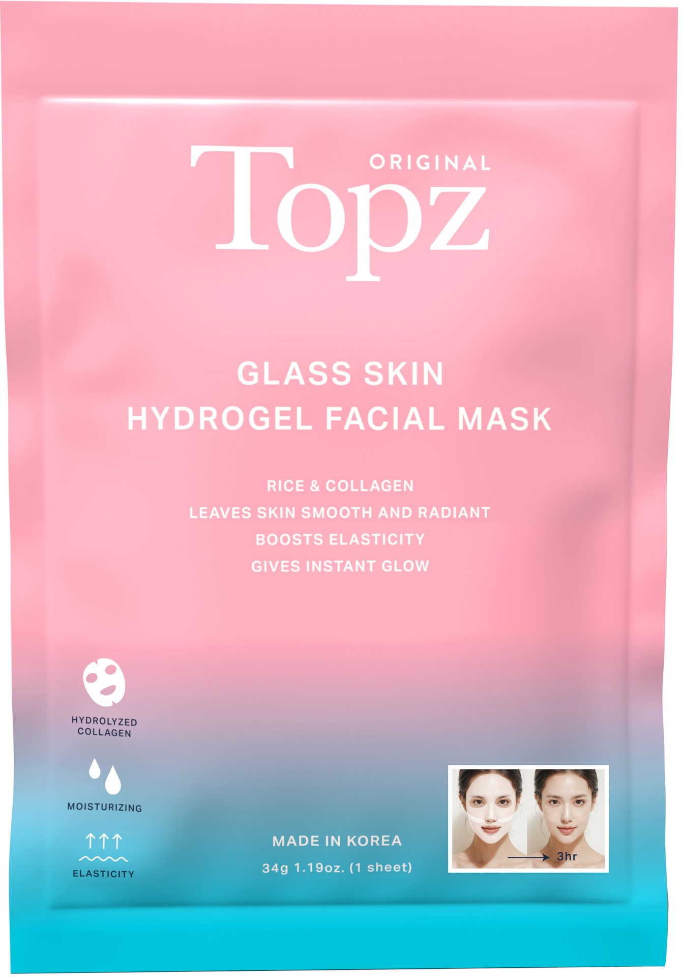 TOPZ Daily Hydragel Face Mask 1 st