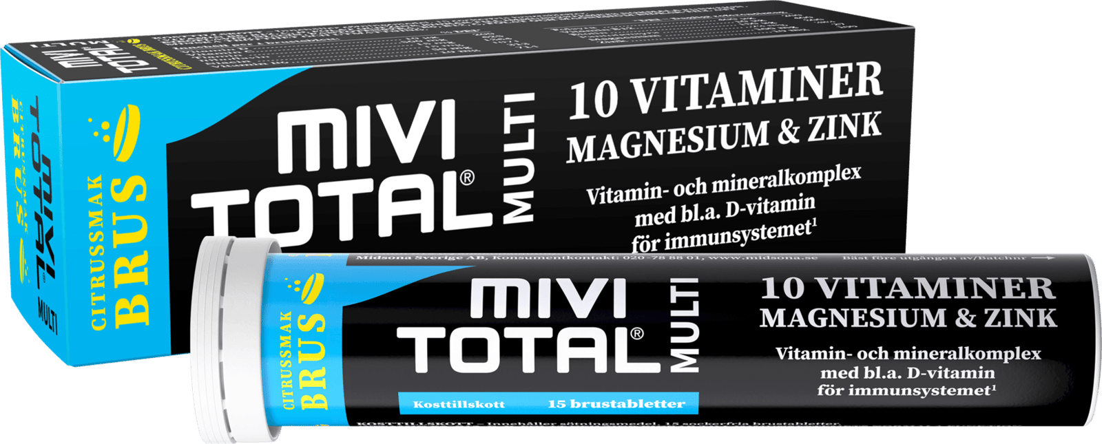Mivitotal Multivitamin & Mineral 15 brustabletter