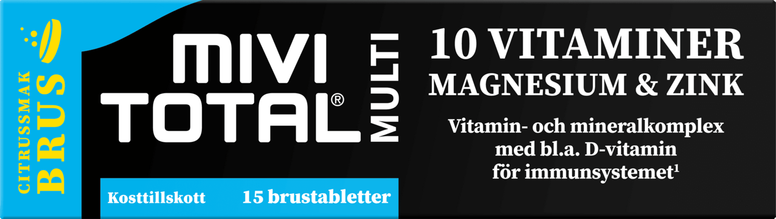 Mivitotal Multivitamin & Mineral 15 brustabletter