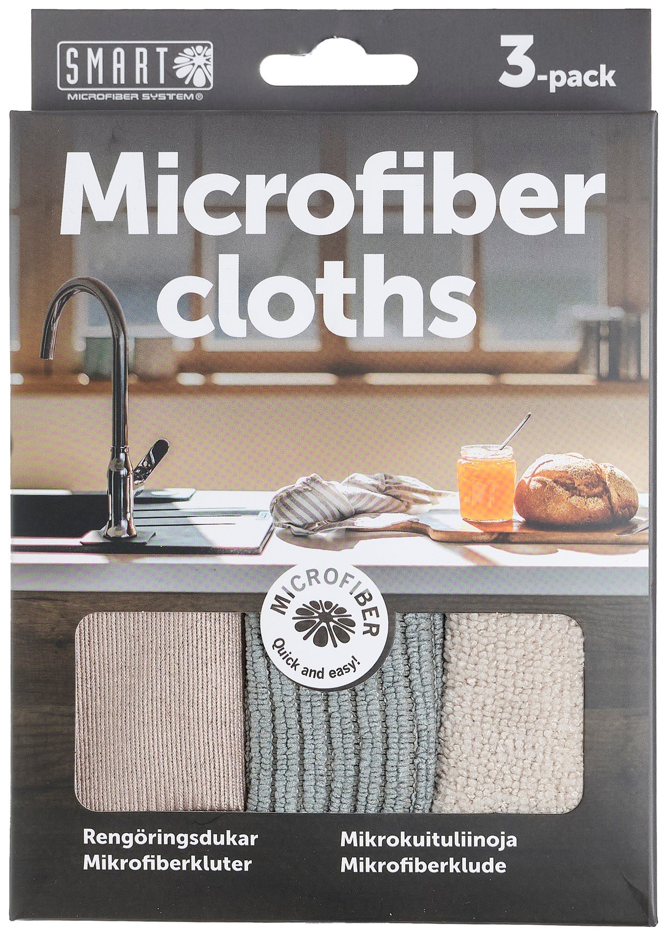 Smart Microfiber Microfiberdukar 3-pack