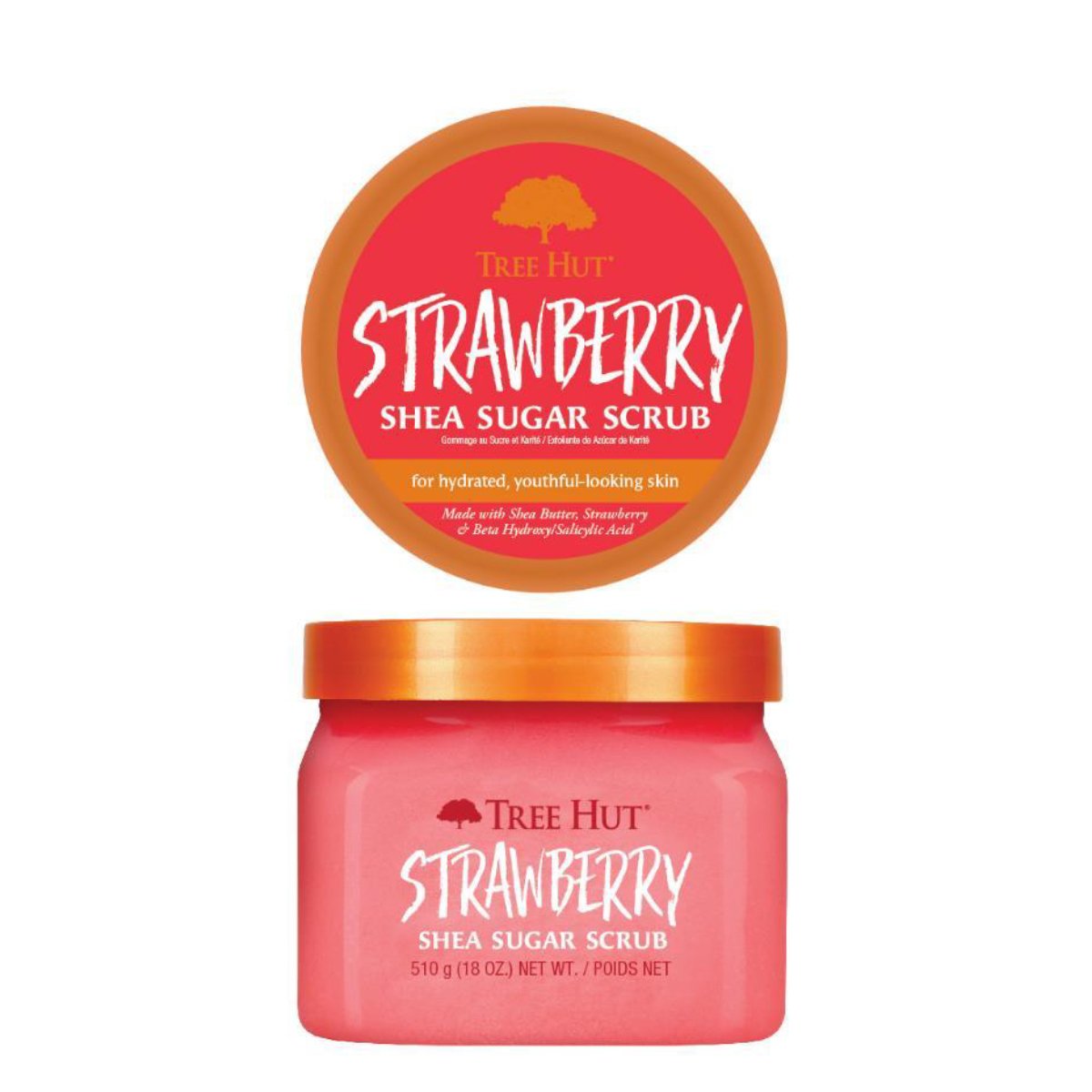 TREE HUT Shea Sugar Scrub Strawberry 510g