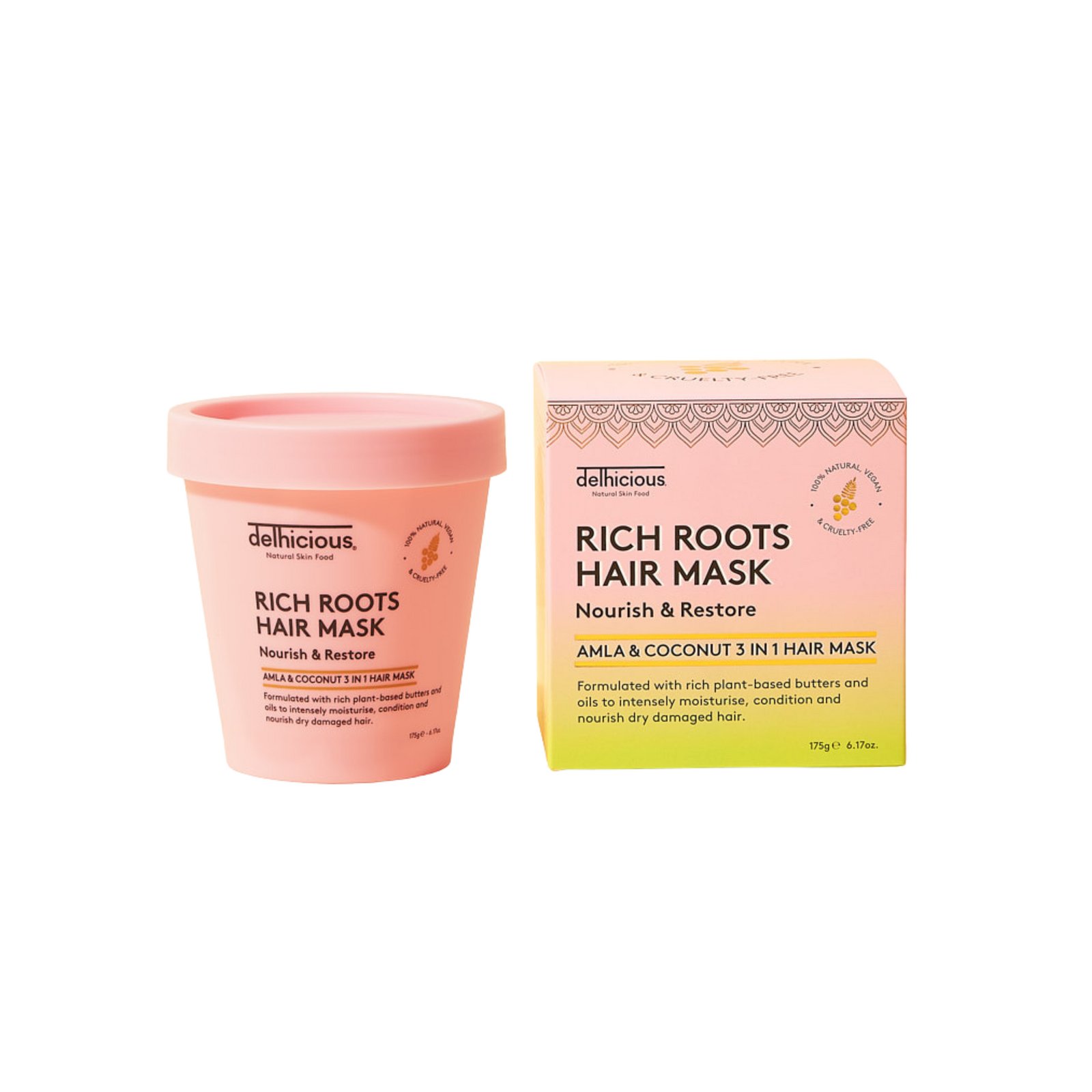 Delhicious Rich Roots 3-In-1 Hair Mask 175 g