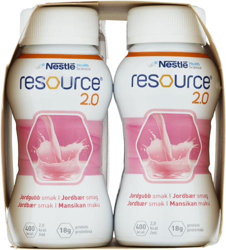 Nestlé Resource 2.0 Jordgubb 4 x 200 ml