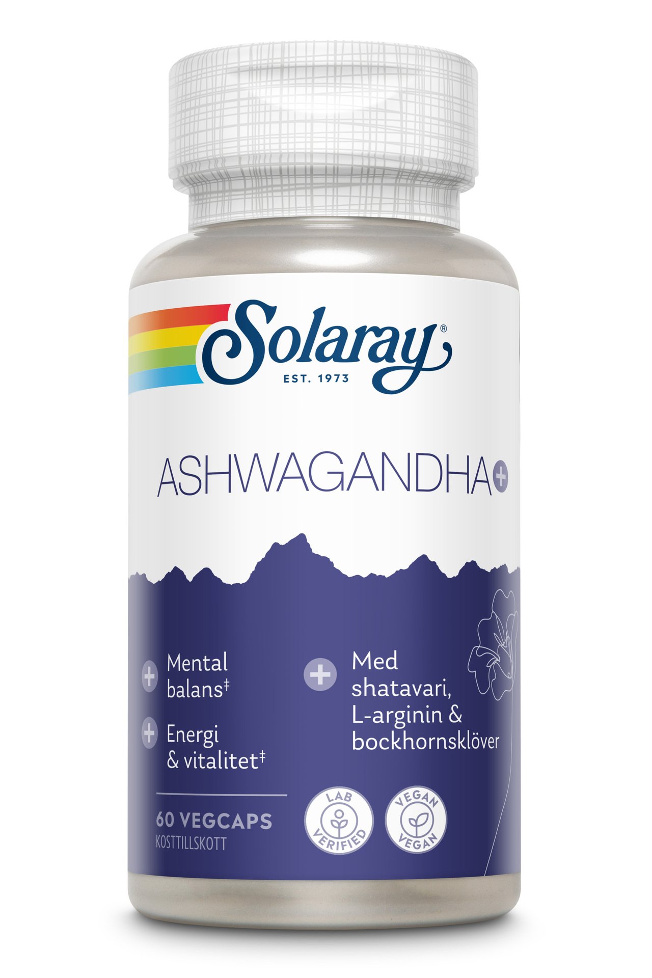 Solaray Ashwagandha+ 60 kapslar