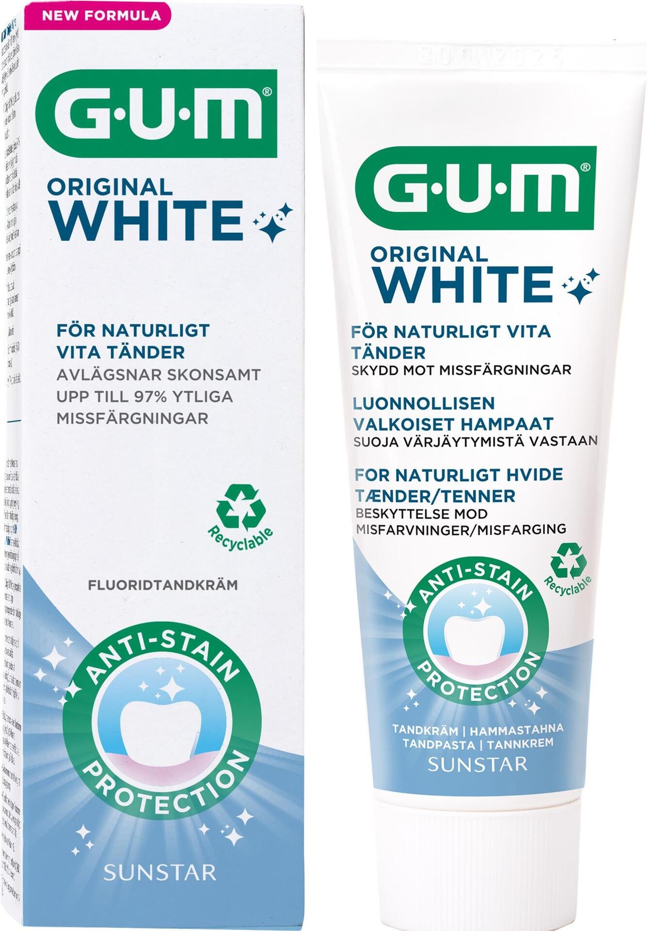 GUM Original White Tandkräm 75 ml