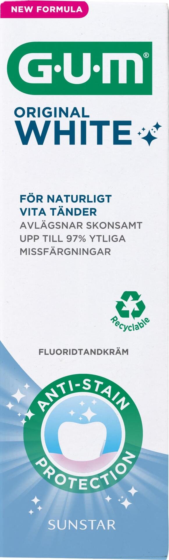 GUM Original White Tandkräm 75 ml