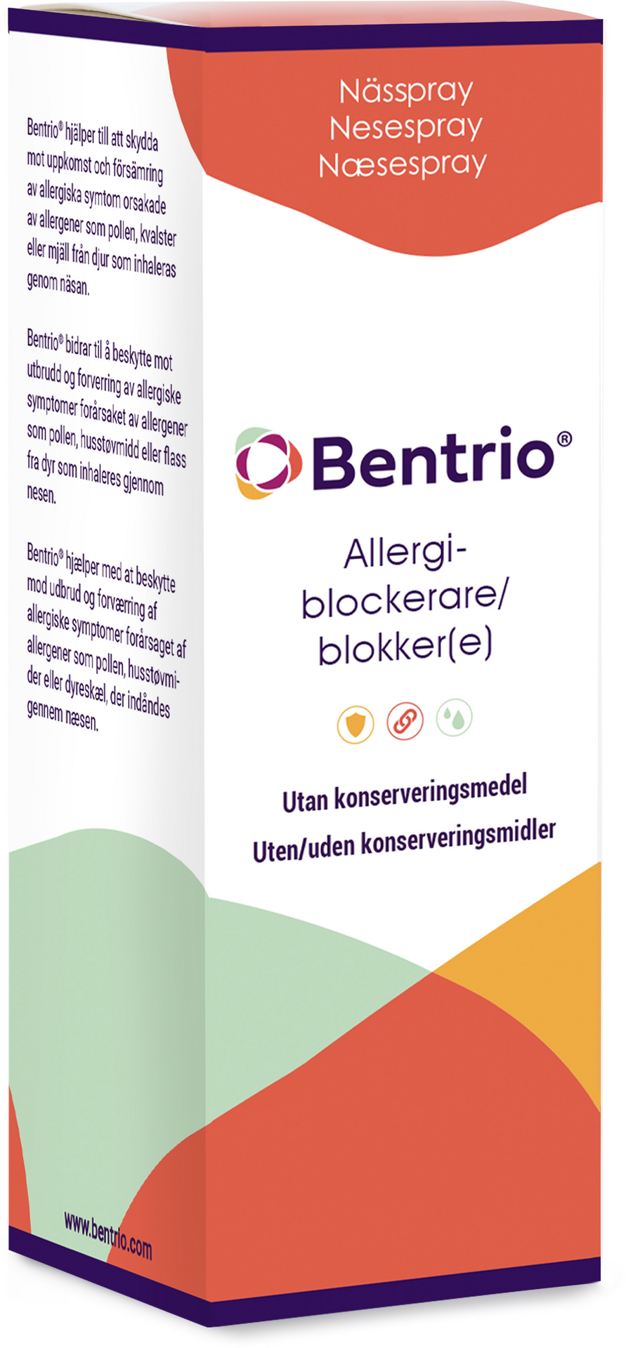 Bentrio Nässpray Allergiblockerare 20 ml