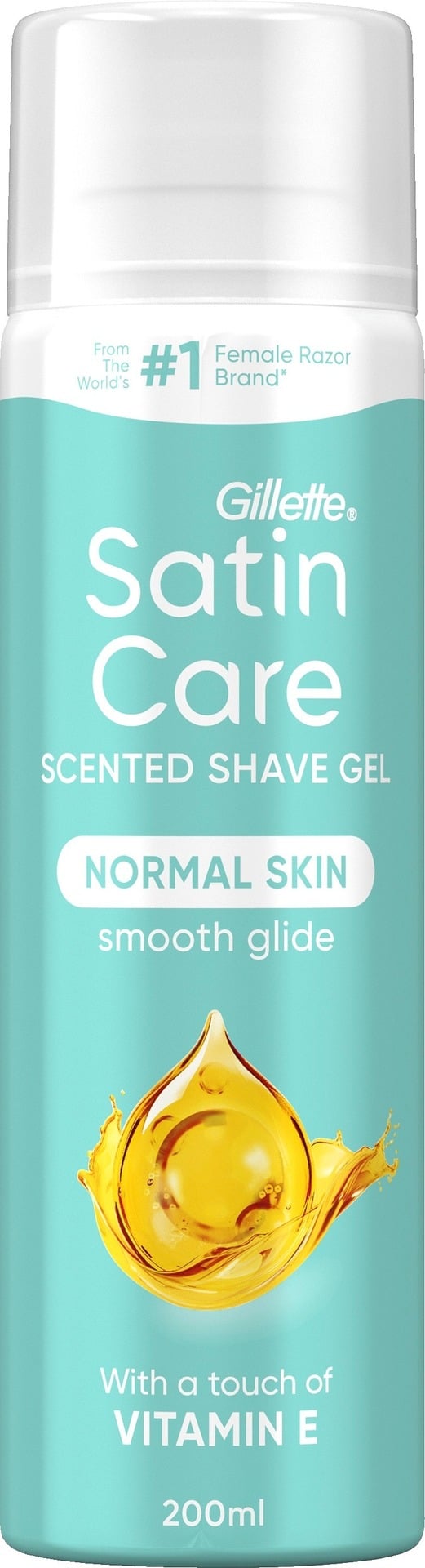 Gillette Satin Care Dry Skin Olay Vitamin E Burst Rakgel 200 ml