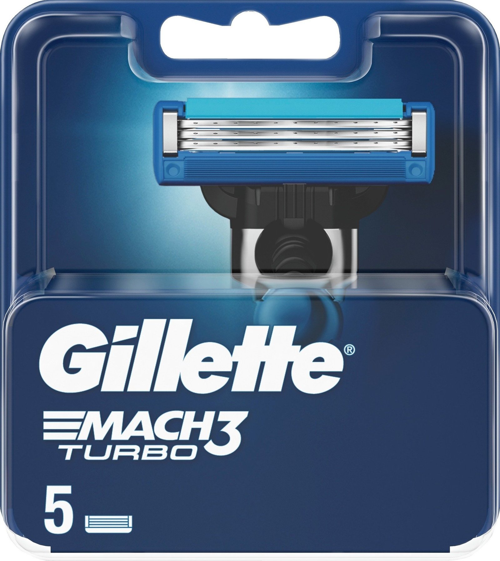 Gillette Mach3turbo Rakblad för Män 5st