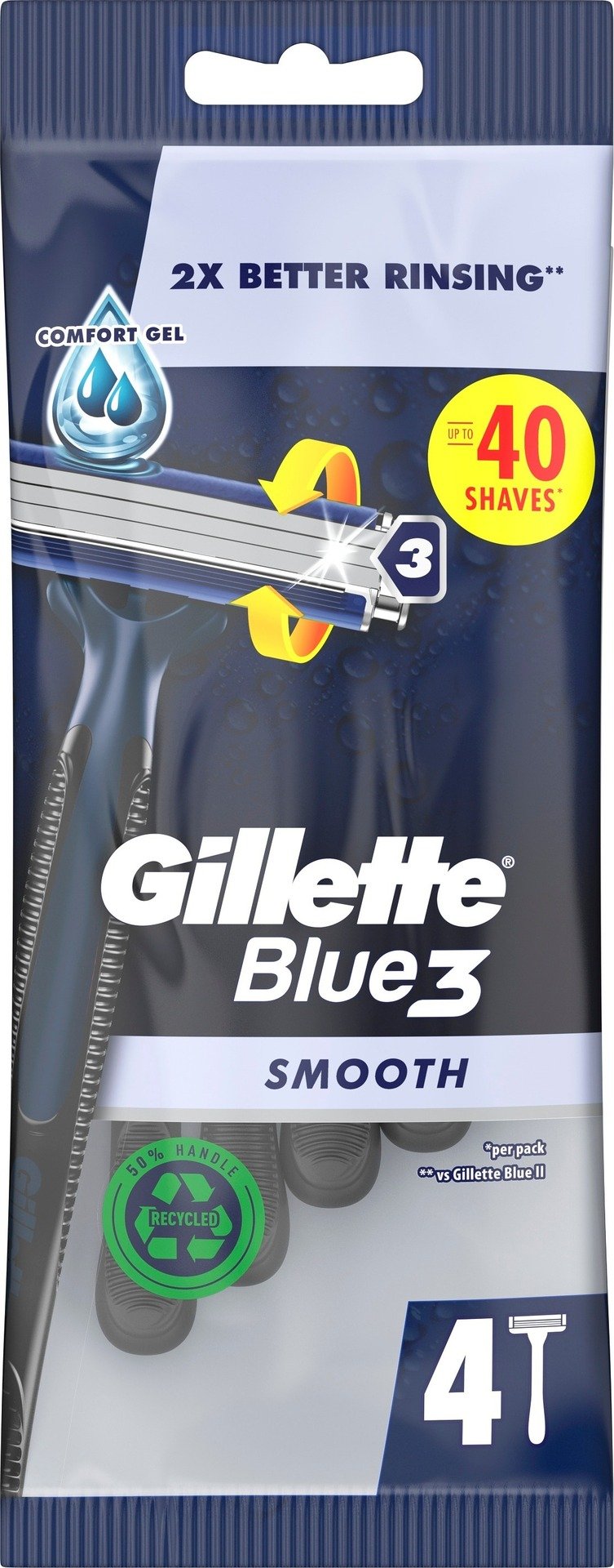 Gillette Blue3 Engångsrakhyvlar 4 st