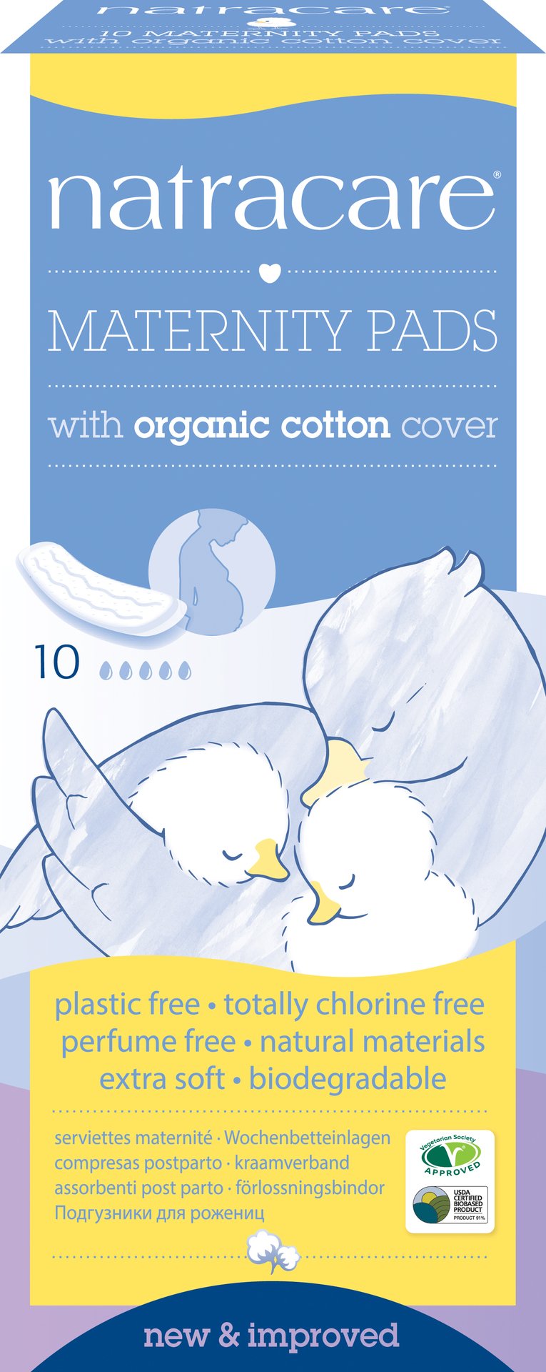 Natracare Maternity Pads Förlossningsbinda 10 st