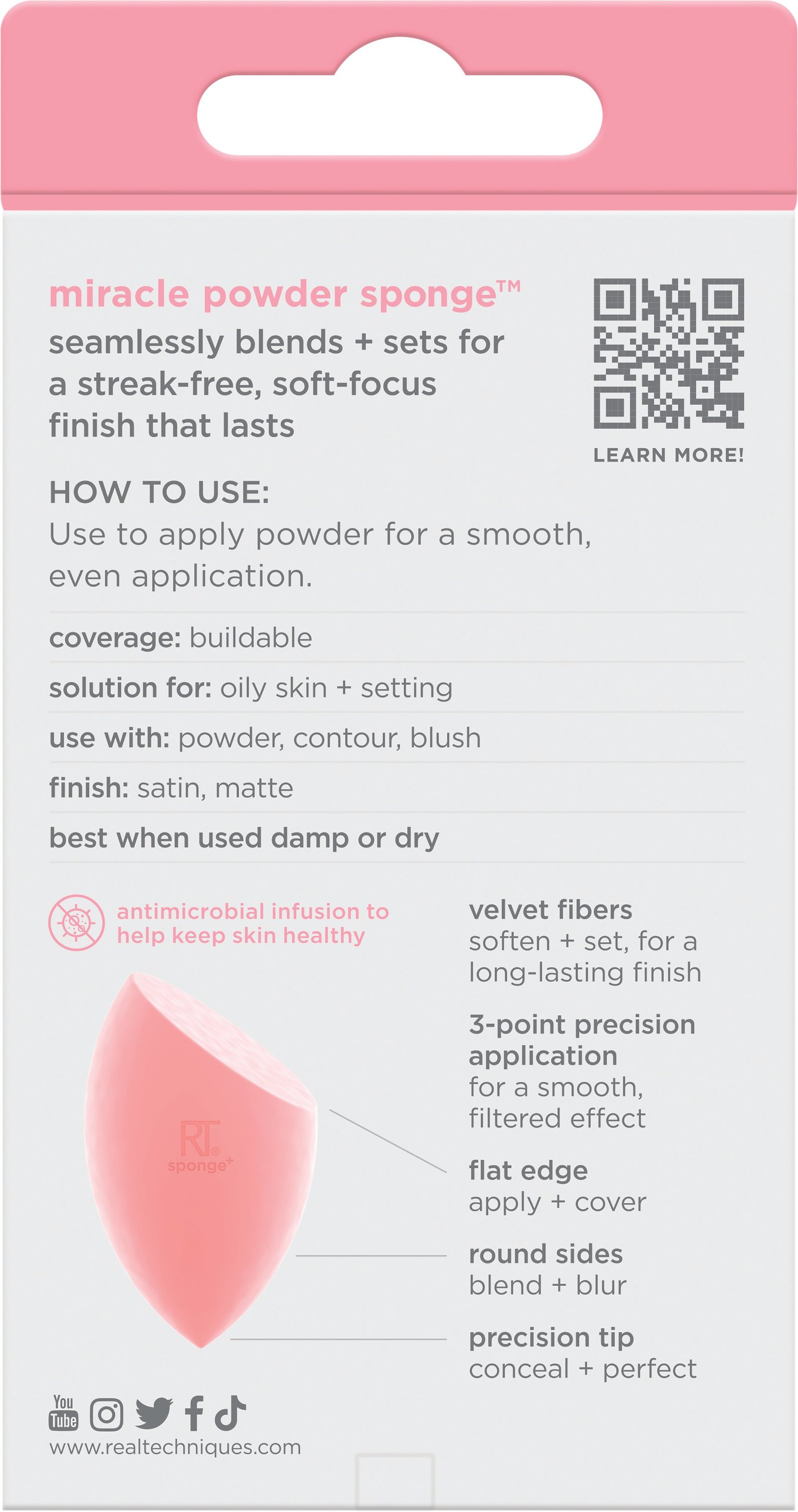 REAL TECHNIQUES Miracle Powder Sponge 1 st