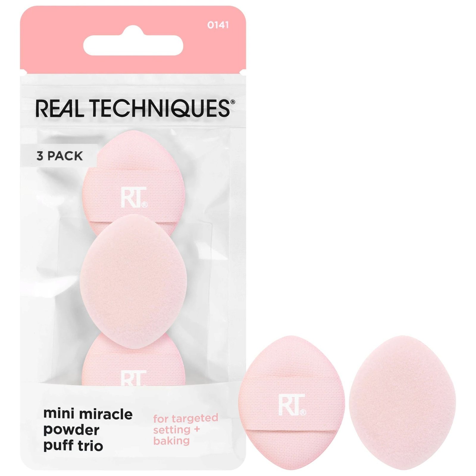 Real Techniques Mini Miracle Powder Puff Trio 3 st