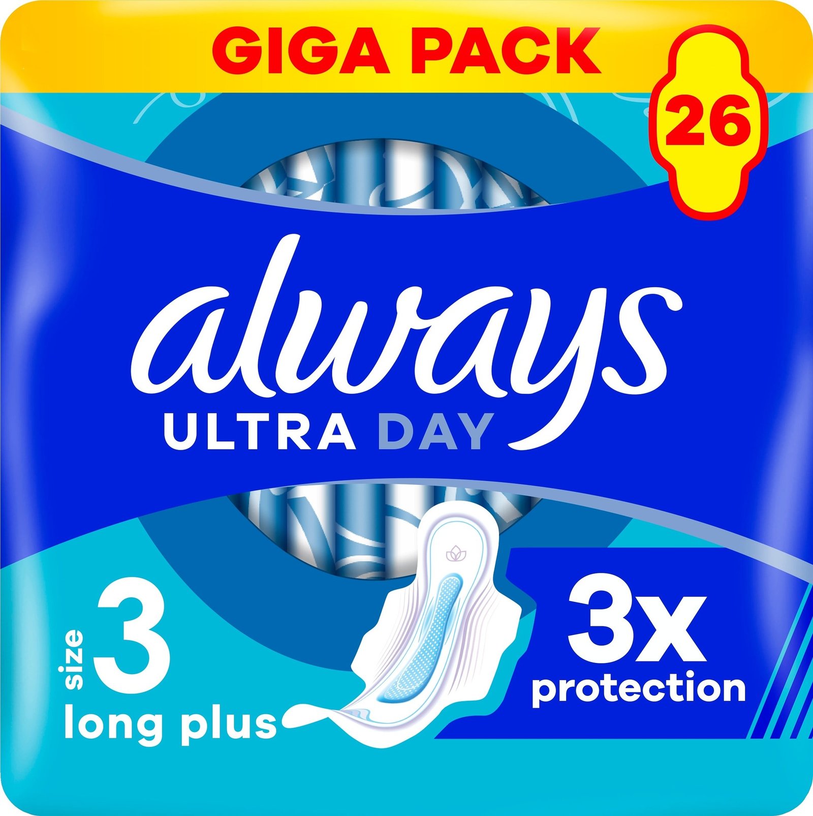 Always Ultra Day Storlek 3 Bindor med vingar 26 st