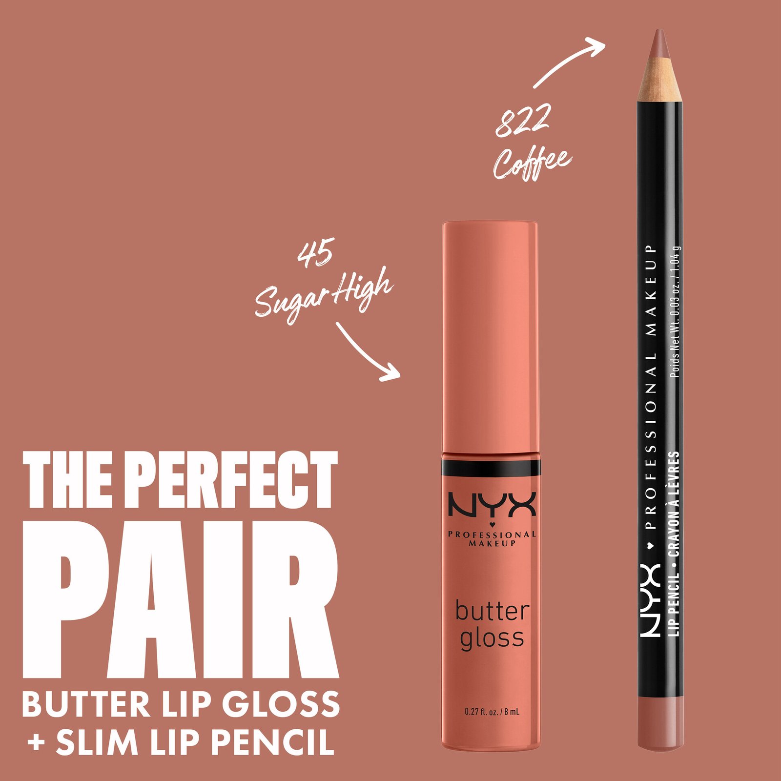 NYX Professional Makeup Butter Lip Gloss 45 Sugar High 8 ml