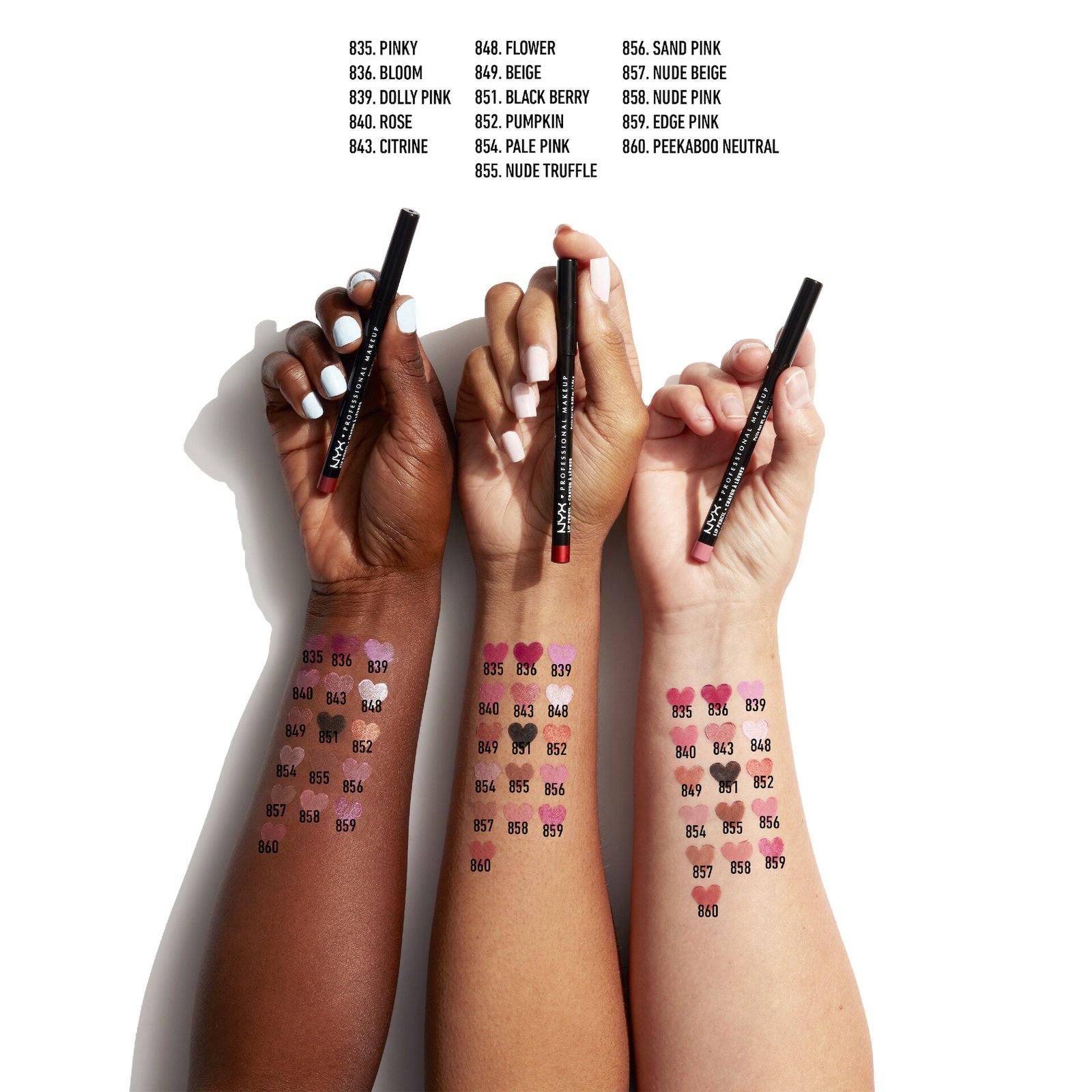 NYX Professional Makeup Slim Lip Pencil 804 Cabaret 1g