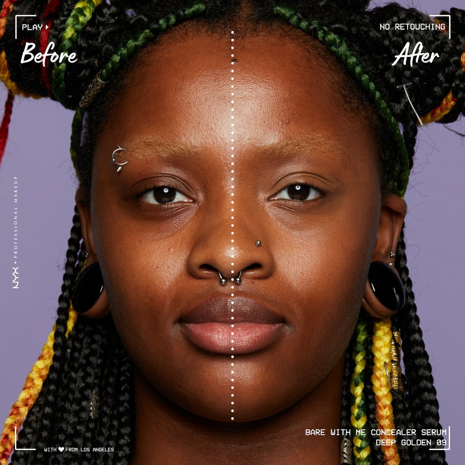 NYX Professional Makeup Bare With Me Concealer Serum 9 Deep Golden 9,6 ml