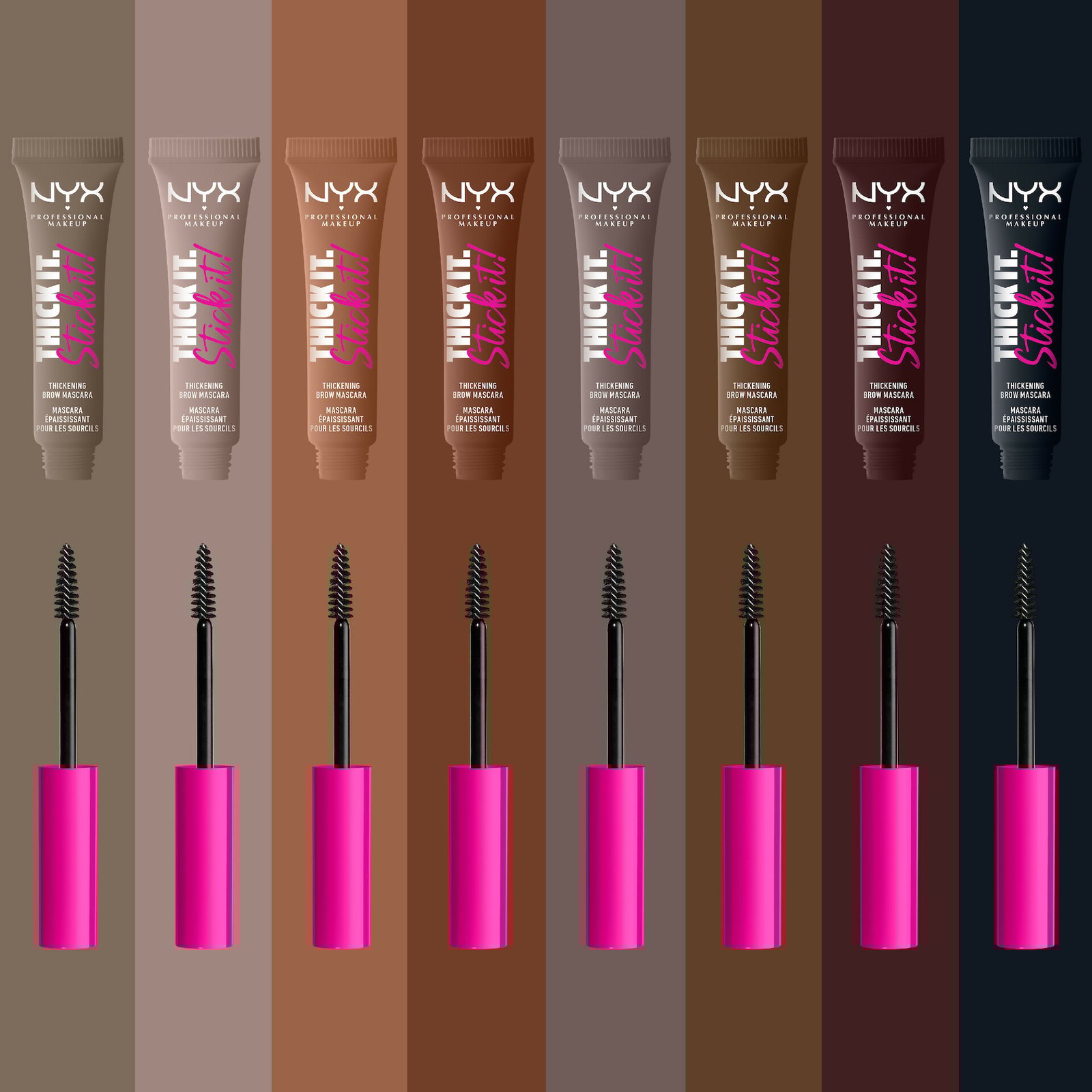 NYX Professional Makeup Thick it. Stick it! Brow Mascara 1 Taupe 7 ml
