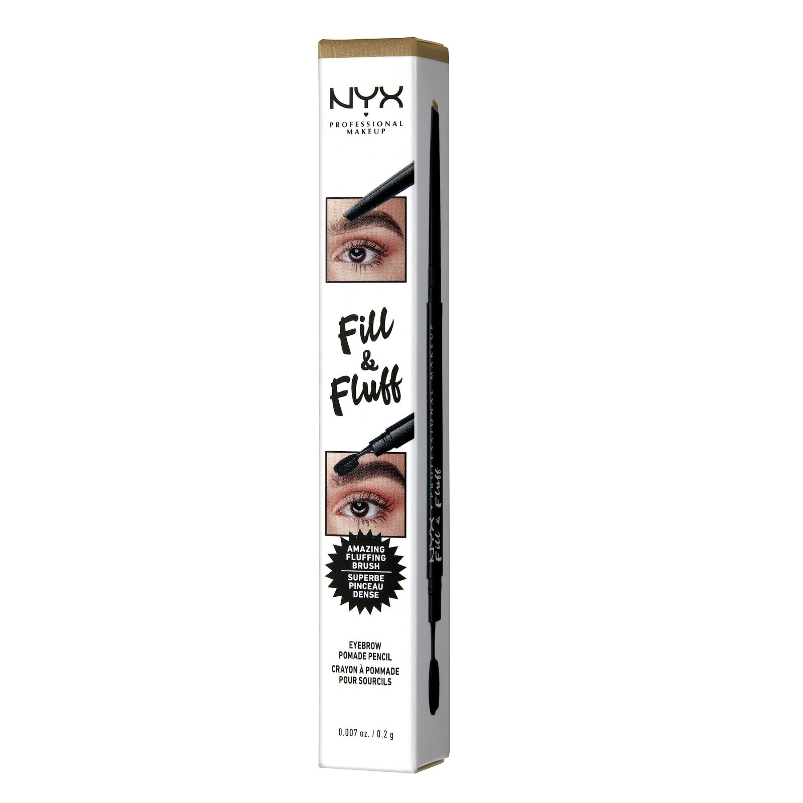 NYX Professional Makeup Fill & Fluff Eyebrow Pomade Pencil 1 Blonde 0,2g
