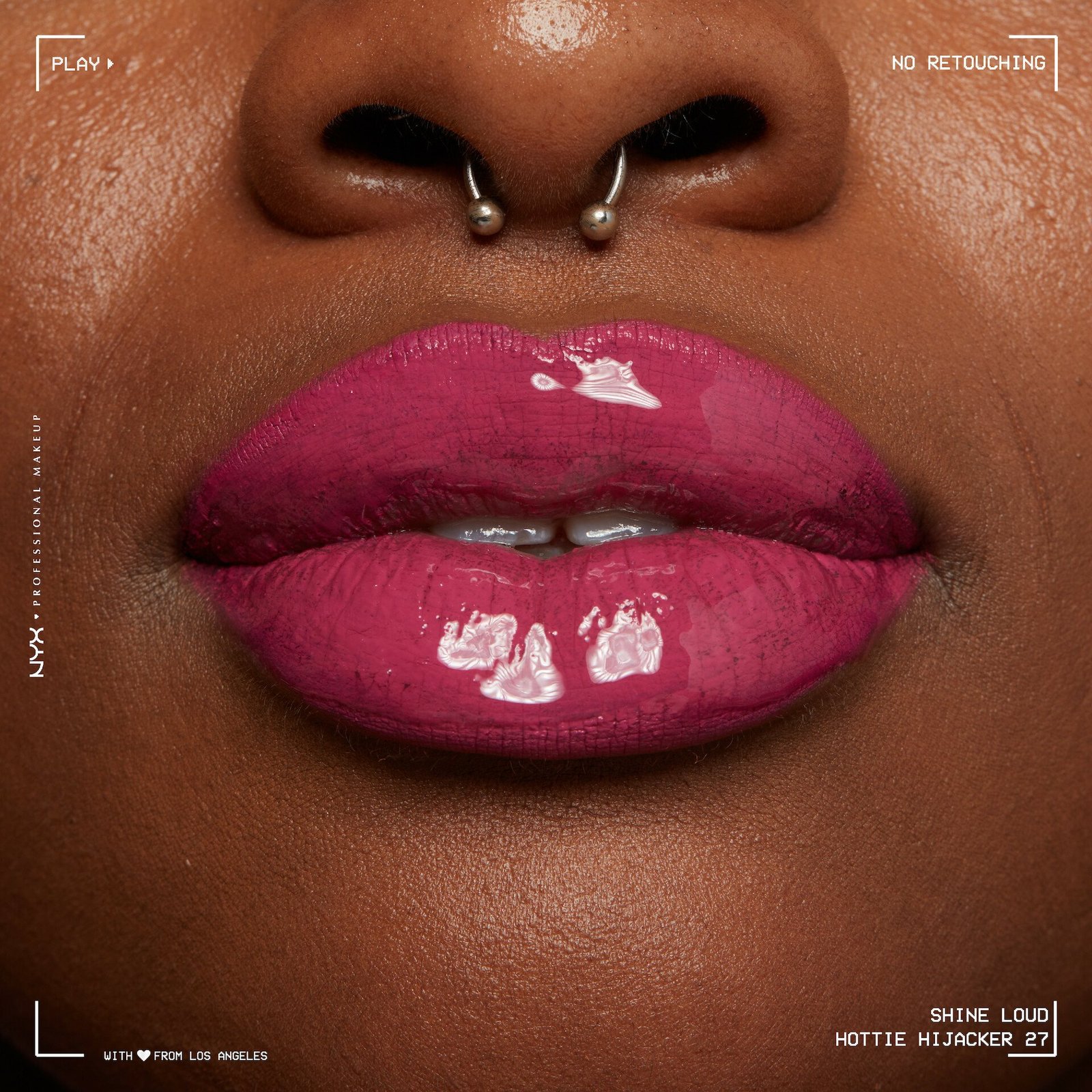 NYX Professional Makeup Shine Loud High Pigment Lip Shine 27 Hottie Hijacker 1 st