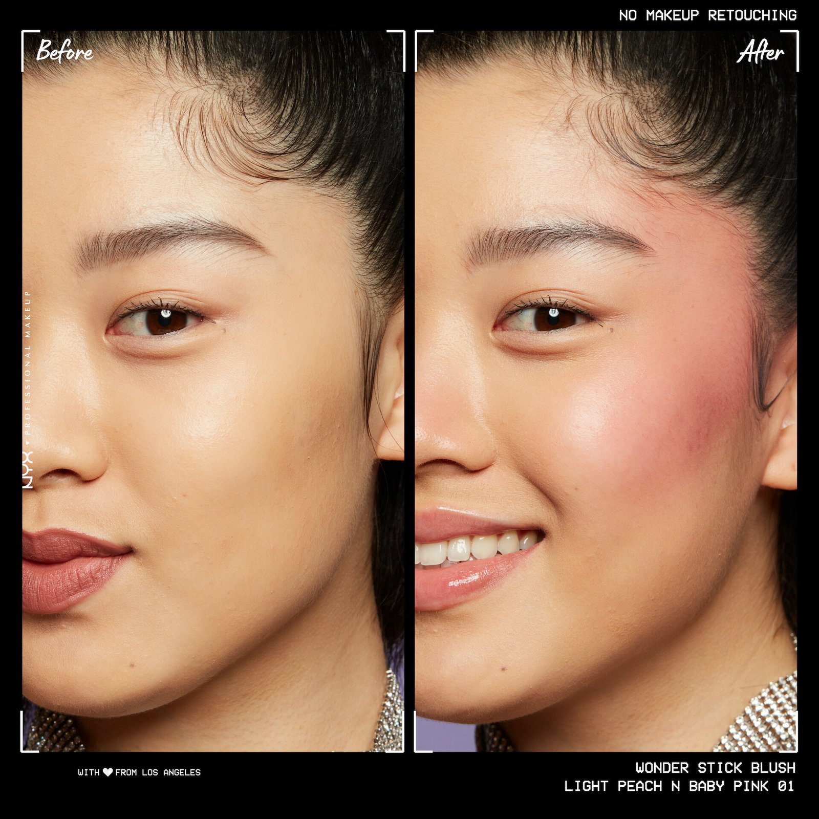 NYX Professional Makeup Wonder Stick Dual-Ended Cream Blush Stick 1 Light Peach N Baby Pink 1 st