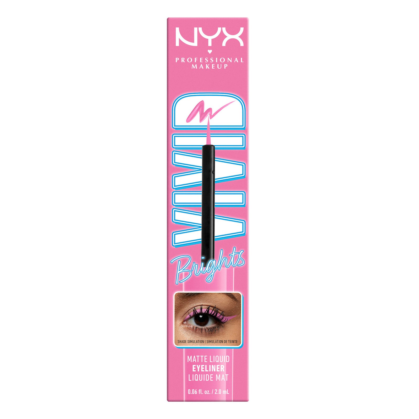 NYX Professional Makeup Vivid Bright Liquid Liner 08 Dont Pink Twice 2 ml