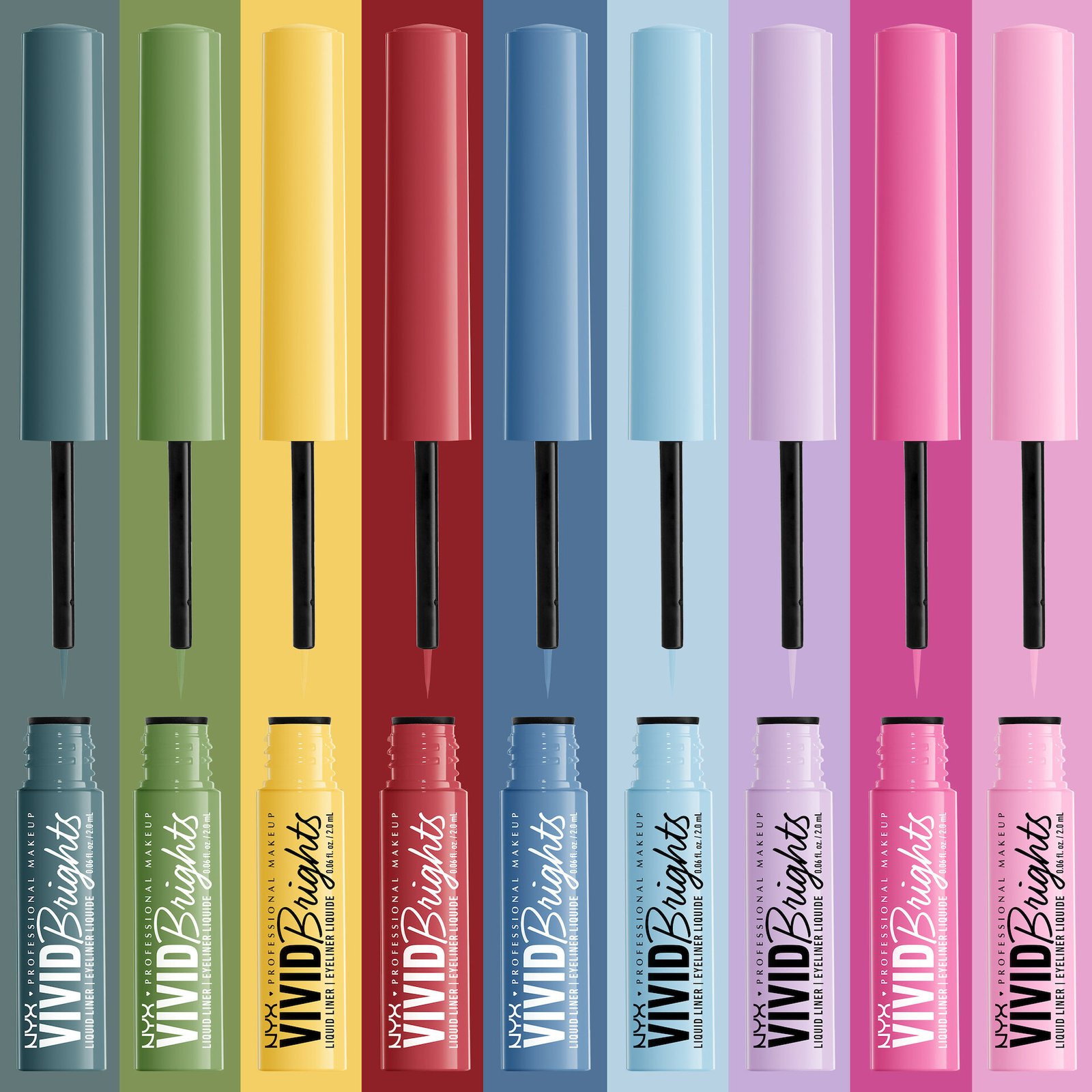 NYX Professional Makeup Vivid Bright Liquid Liner 01 Cyan Simp 2 ml