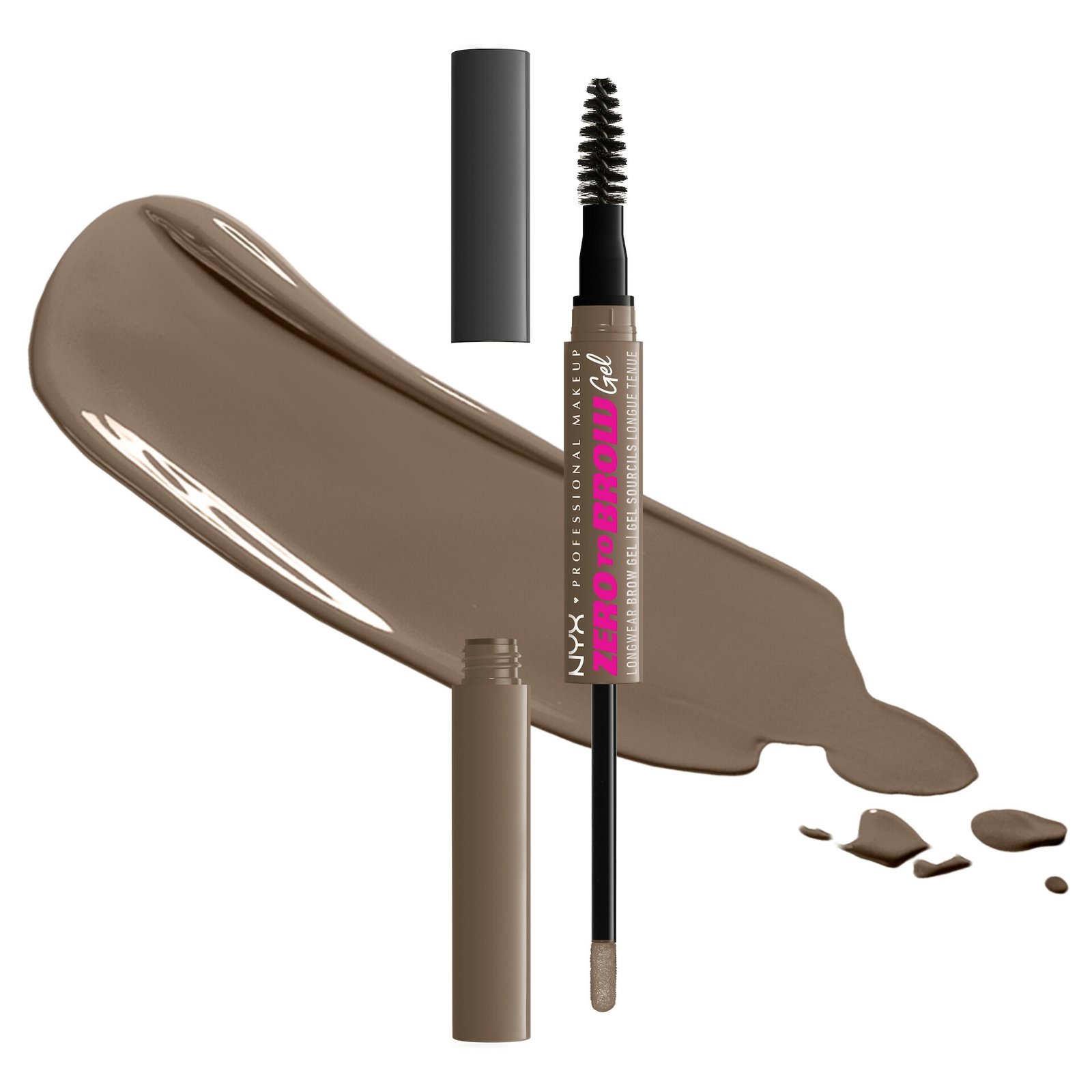 NYX Professional Makeup Zero To Brow Longwear Brow Gel 5 Ash Brown 1 st