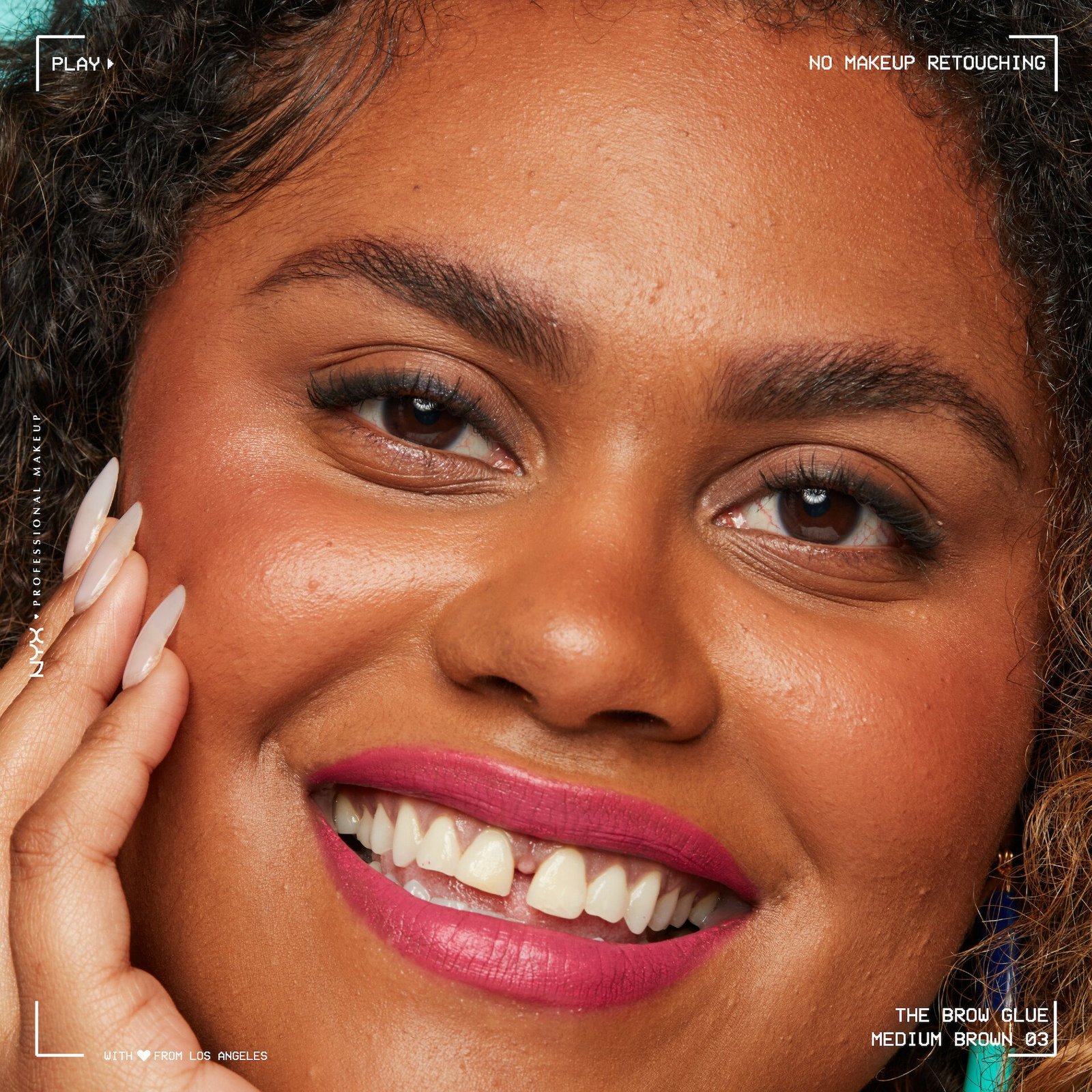 NYX Professional Makeup The Brow Glue Instant Styler 3 Medium Brown 5g