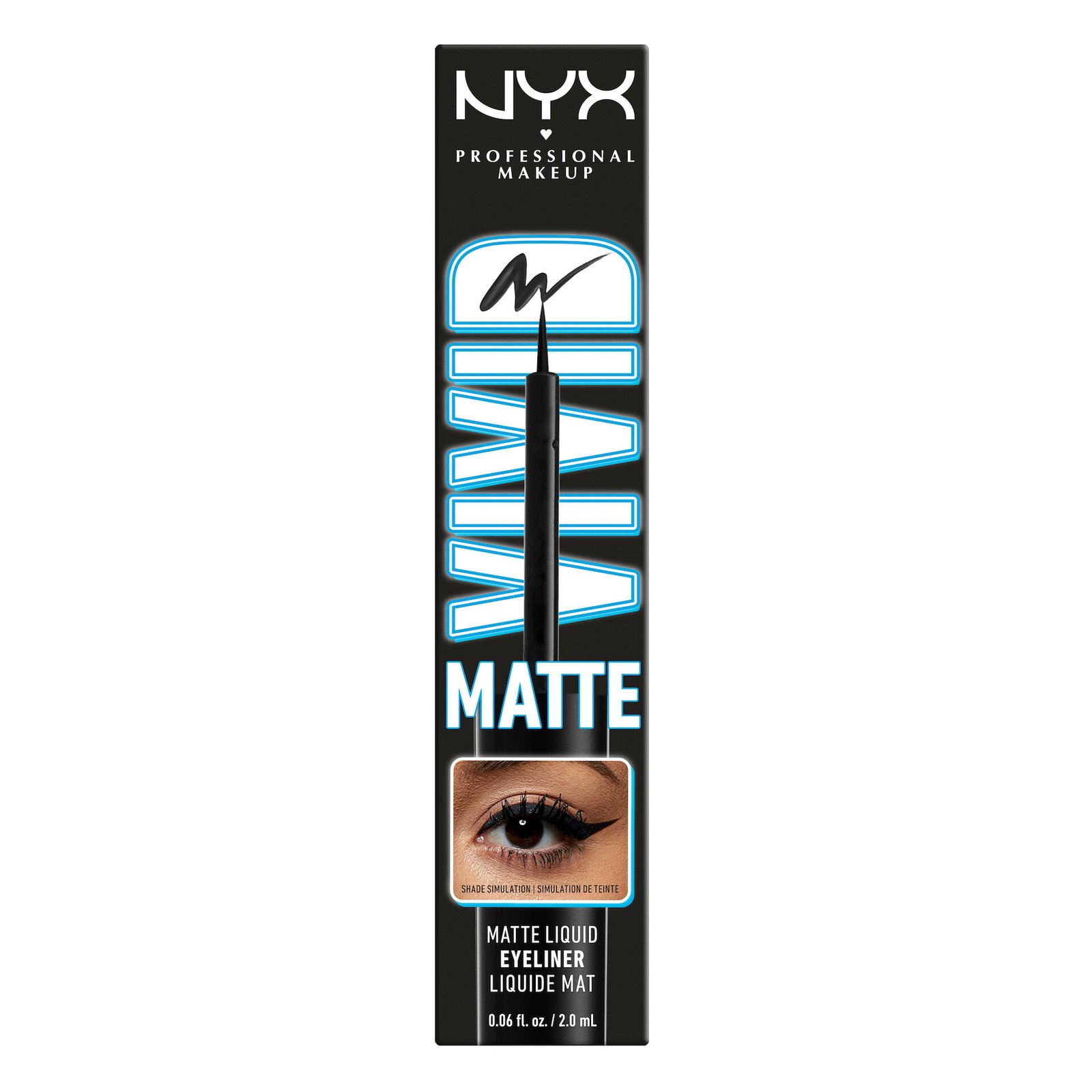 NYX Professional Makeup Vivid Matte Liquid Liner 1 Black 2 ml