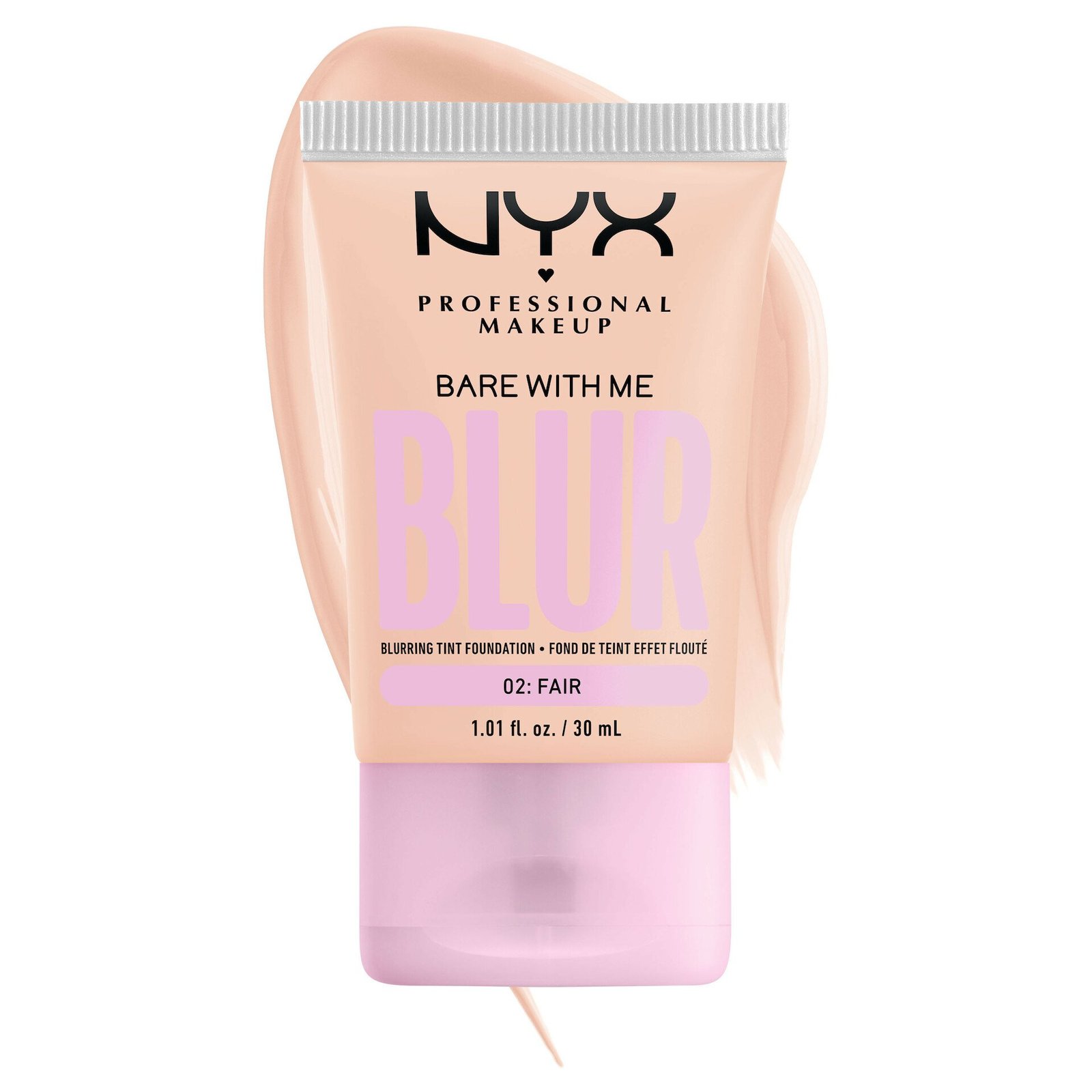 NYX Professional Makeup Bare With Me Blur Tint Foundation 2 Fair 30 ml