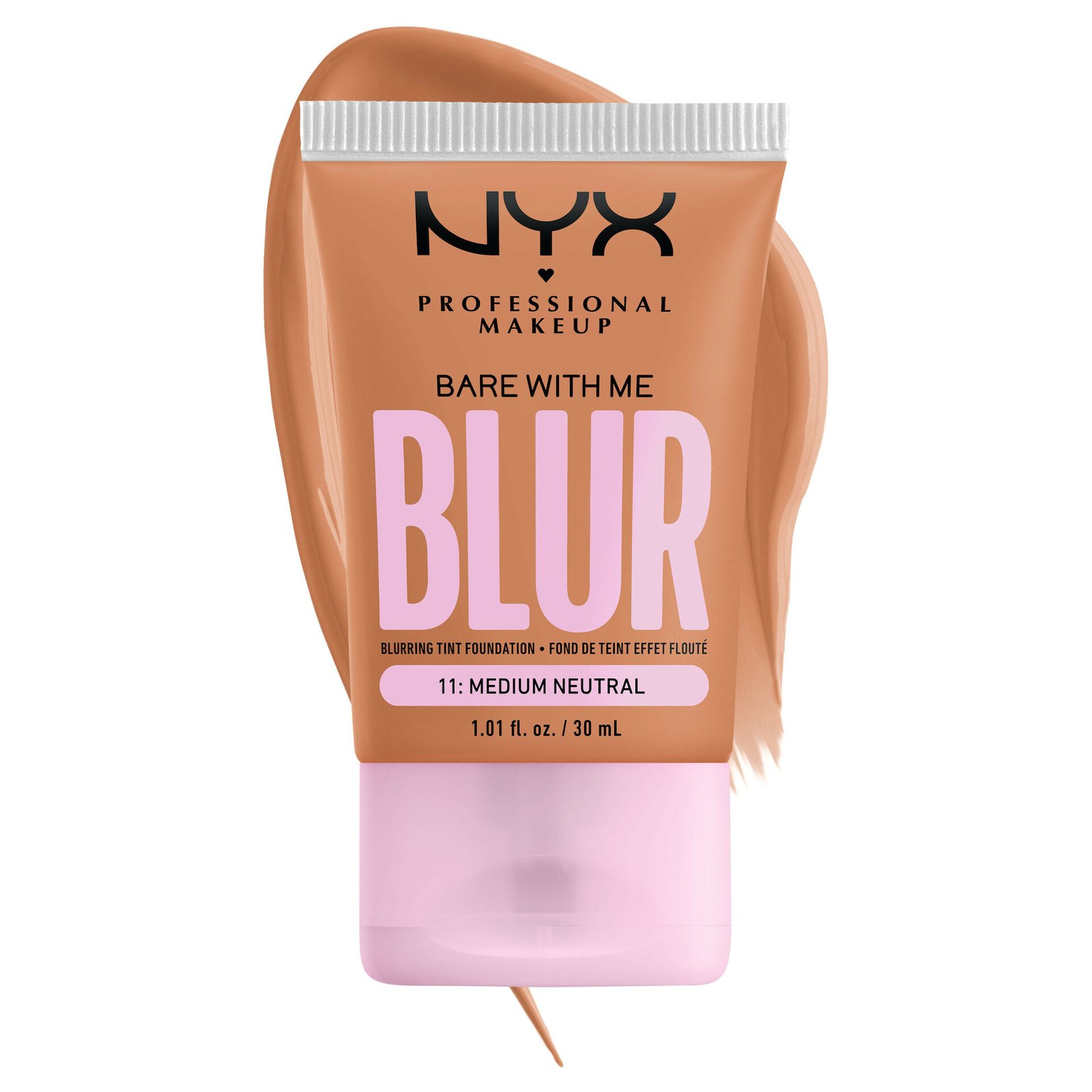 NYX Professional Makeup Bare With Me Blur Tint Foundation 11 Medium Neutral 30 ml