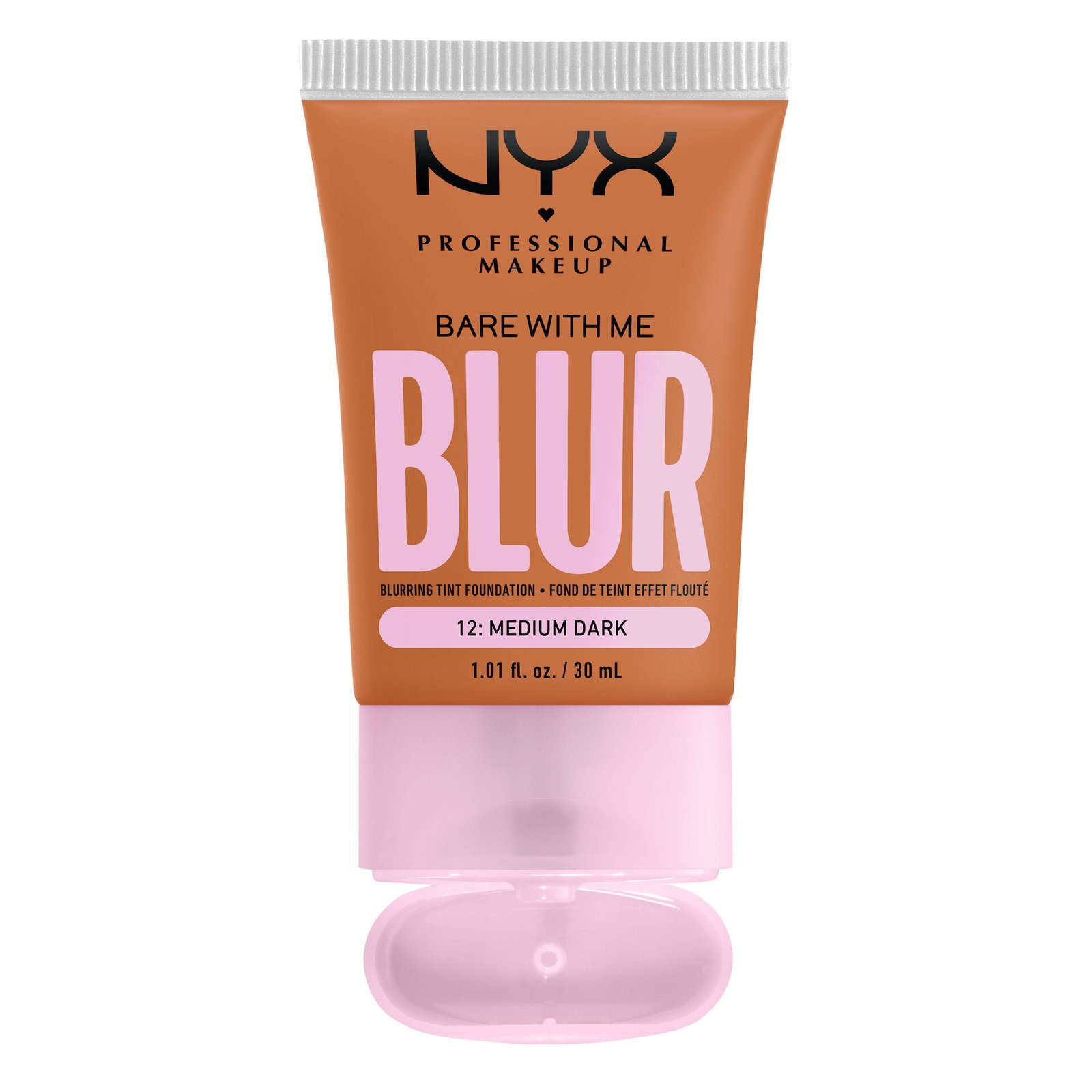 NYX Professional Makeup Bare With Me Blur Tint Foundation 12 Medium Dark 30 ml