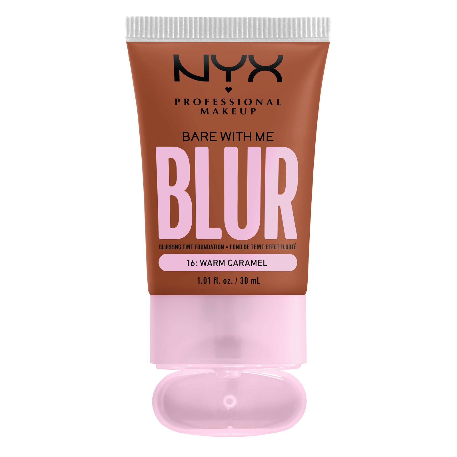 NYX Professional Makeup Bare With Me Blur Tint Foundation 16 Warm Caramel 30 ml