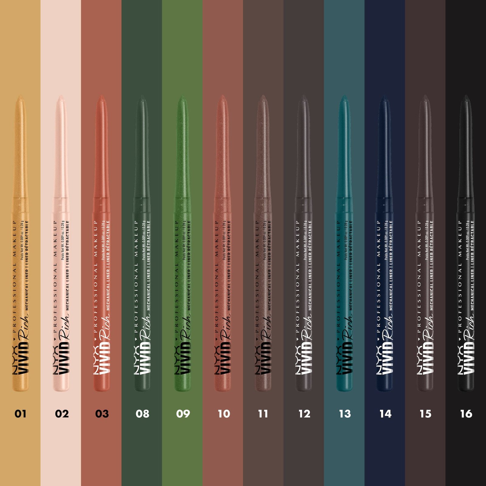 NYX Professional Makeup Vivid Rich Mechanical Liner 08 Emerald Empire 1 st